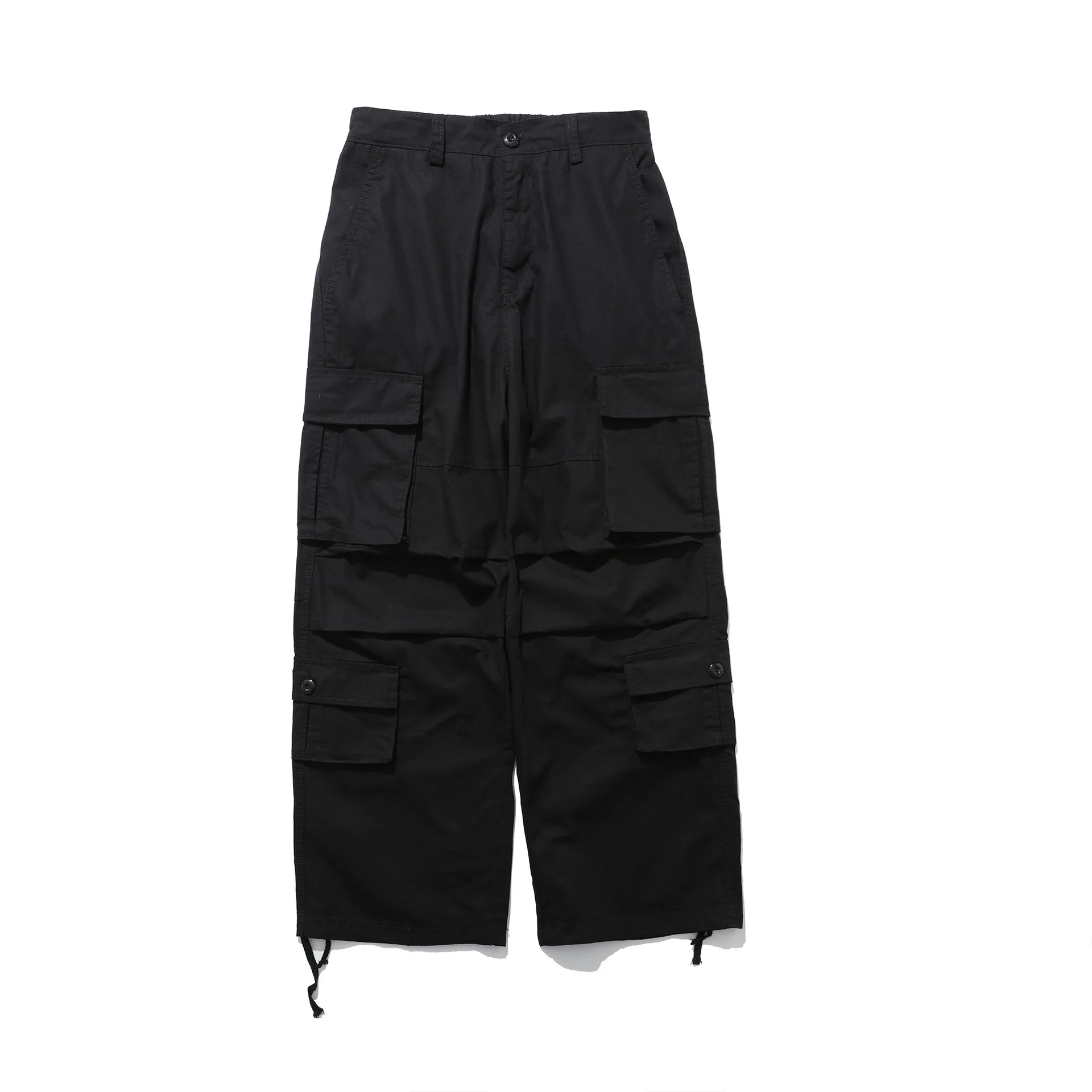 Jiayi Library Men's  Summer Ami Kaji New Style Vintage Washed Overalls Men's Loose Wide-leg Long Pants display picture 8