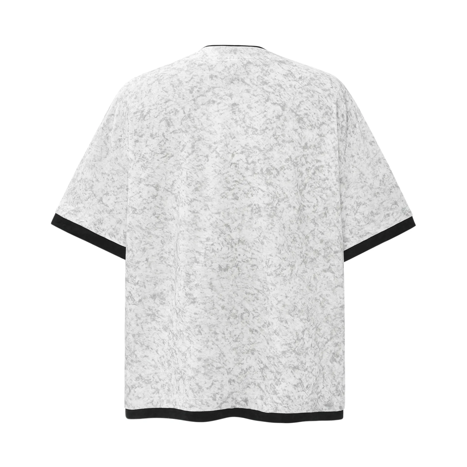Jiayiku Men's  New Summer American-style Retro Niche Distinctive Beaded T-shirt Short-sleeved Trendy Men's High-end Sense display picture 6