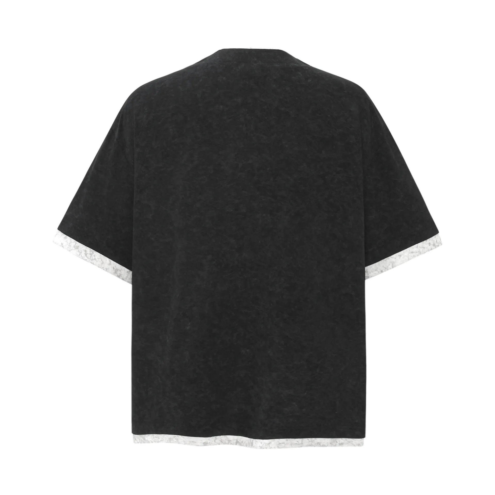 Jiayiku Men's  New Summer American-style Retro Niche Distinctive Beaded T-shirt Short-sleeved Trendy Men's High-end Sense display picture 9