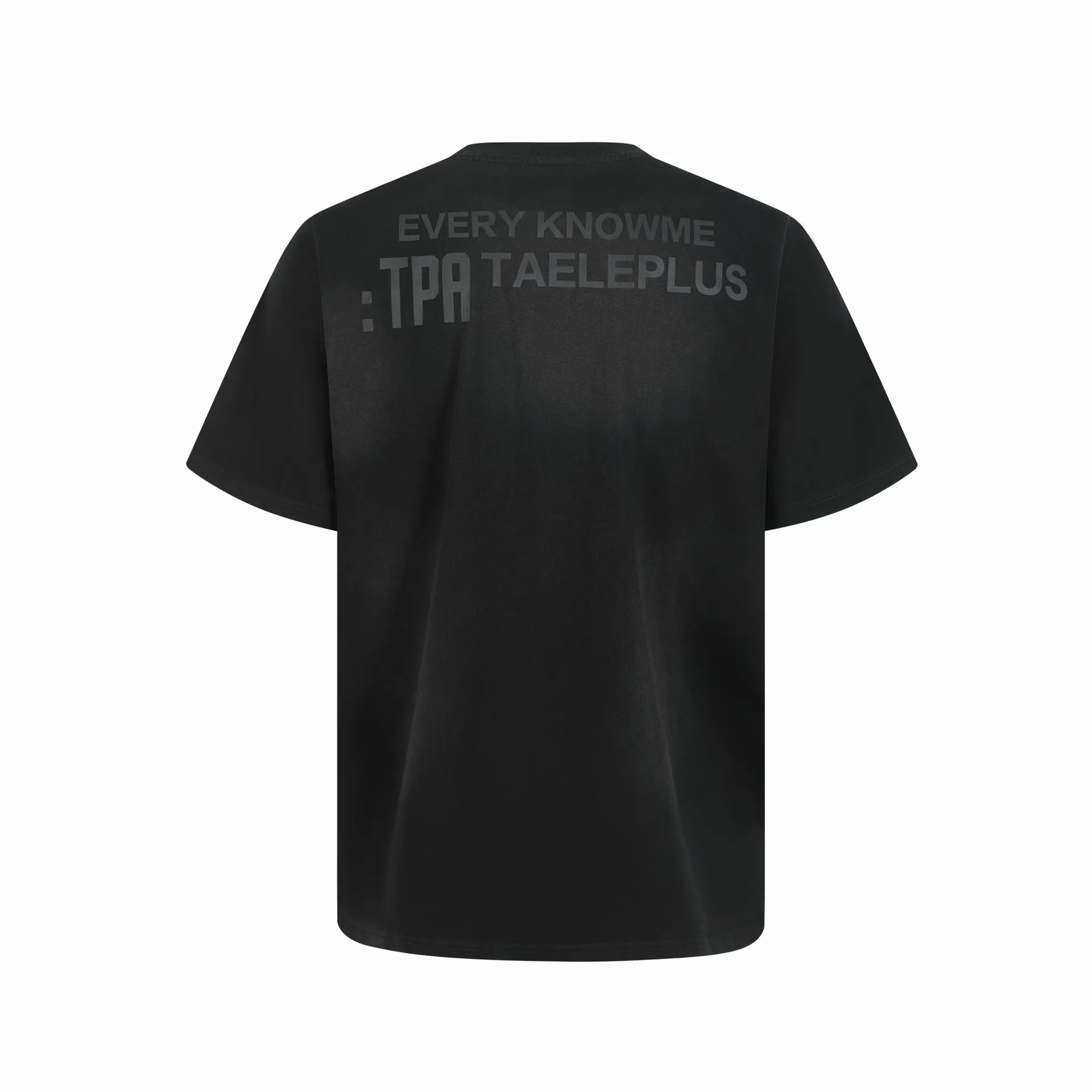 Jiayiku Men's  Summer New American Retro Fashion Brand Washed Old Tee Spray Color Printed Short-sleeved T-shirt display picture 4