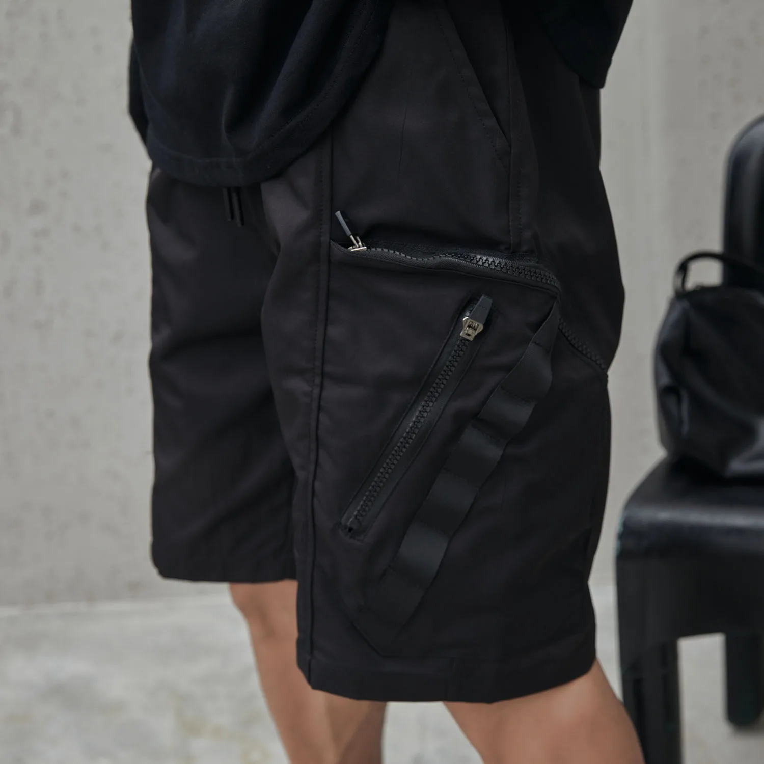 Jiayiku Men's  National Trend Functional Tactical Multi-Pocket Cargo Shorts Personality   Mid-Length Shorts For Men display picture 7