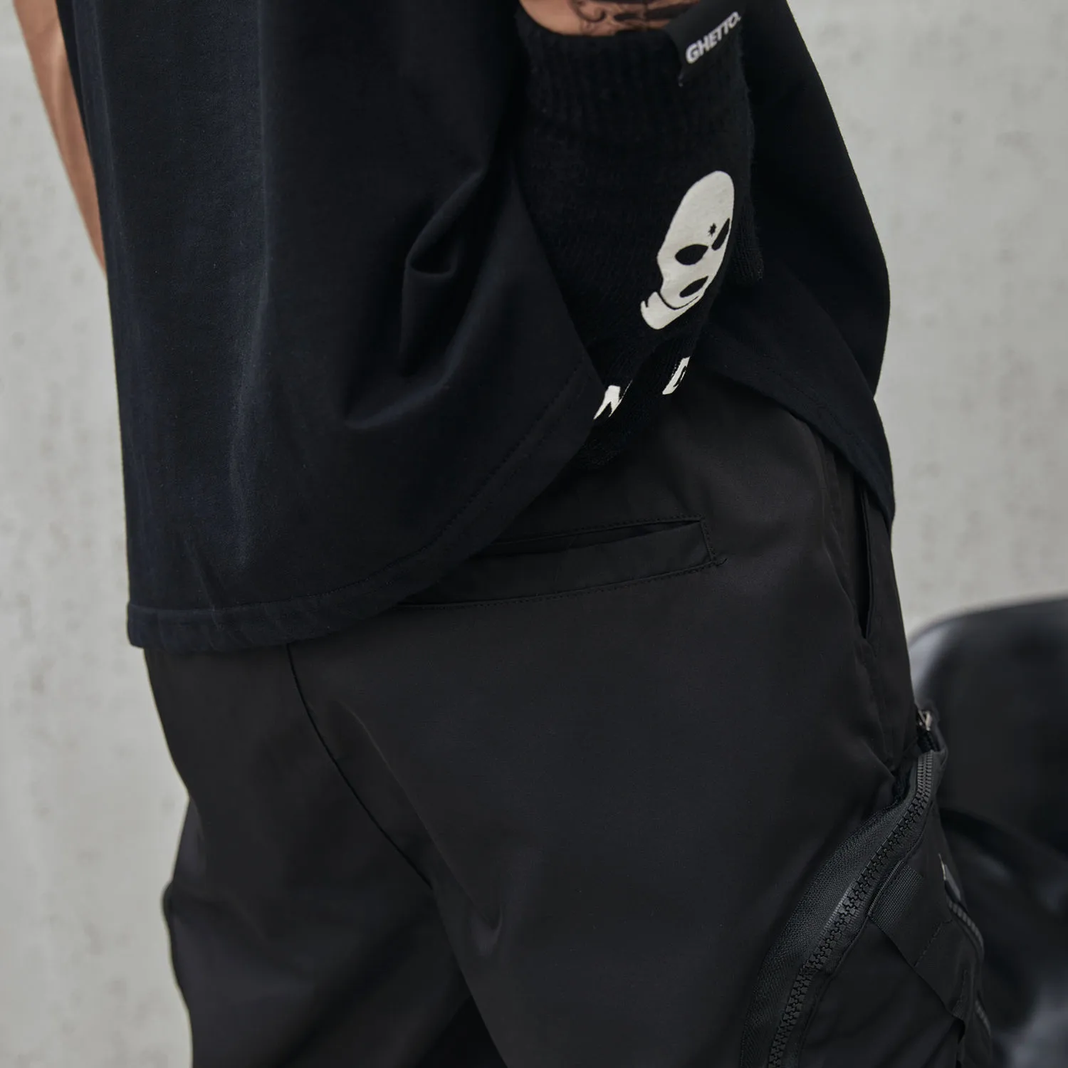 Jiayiku Men's  National Trend Functional Tactical Multi-Pocket Cargo Shorts Personality   Mid-Length Shorts For Men display picture 9