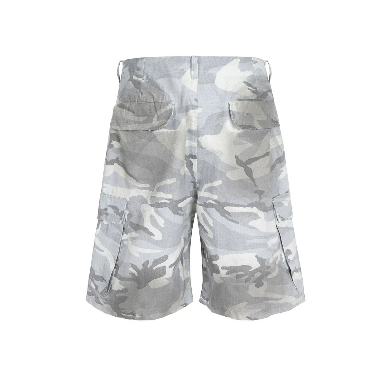 Jiayiku Men's  Summer Waste Soil Style  High Street Vibe Camouflage Work Shorts Men's Outdoor Pants display picture 7