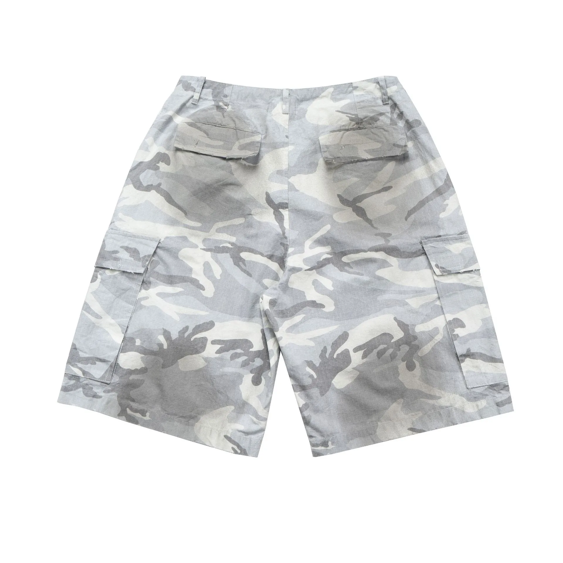 Jiayiku Men's  Summer Waste Soil Style  High Street Vibe Camouflage Work Shorts Men's Outdoor Pants display picture 9