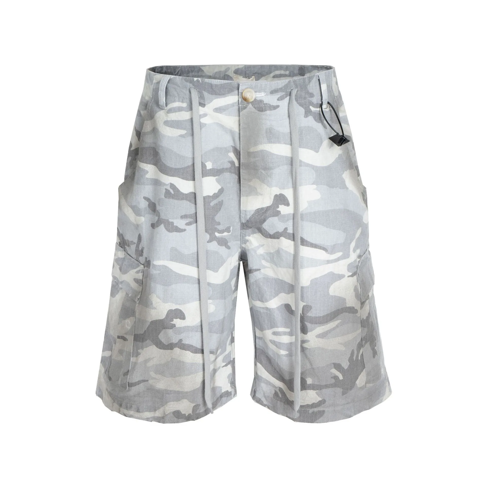 Jiayiku Men's  Summer Waste Soil Style  High Street Vibe Camouflage Work Shorts Men's Outdoor Pants display picture 6