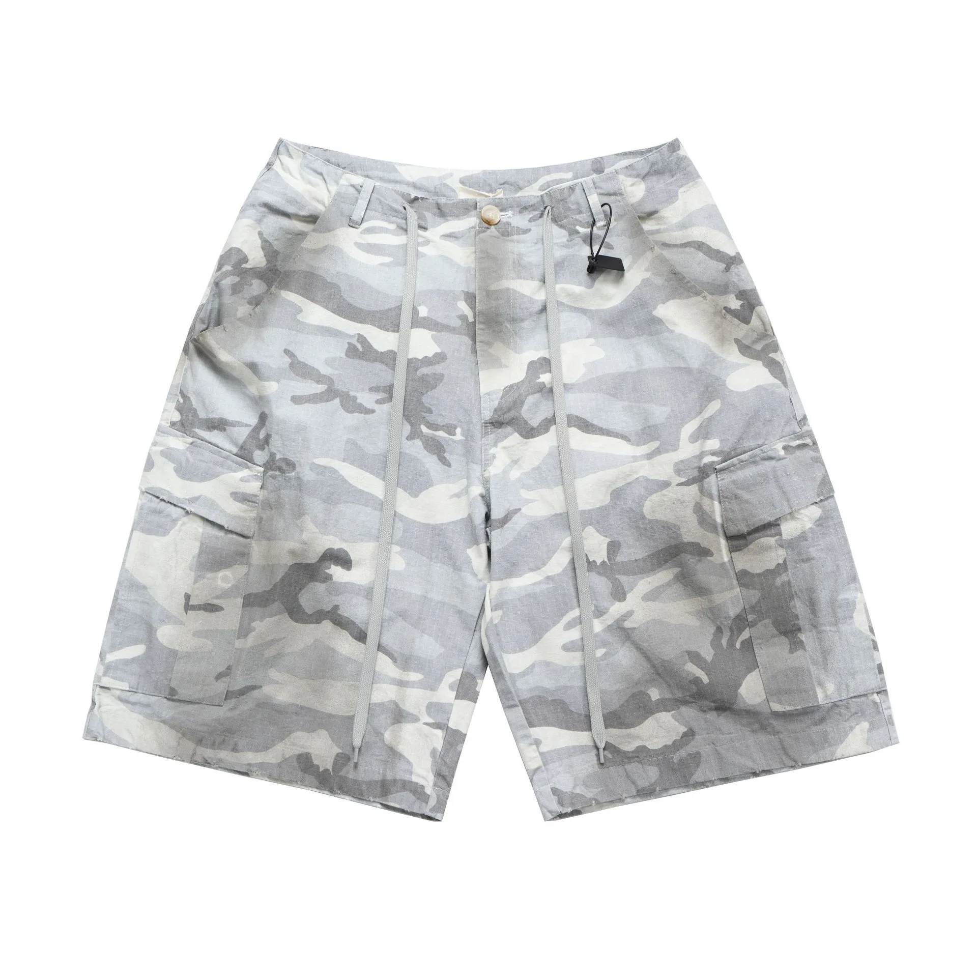 Jiayiku Men's  Summer Waste Soil Style  High Street Vibe Camouflage Work Shorts Men's Outdoor Pants display picture 8