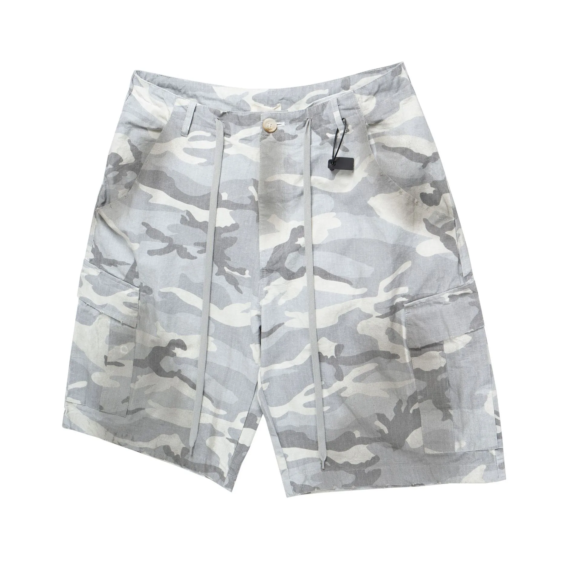 Jiayiku Men's  Summer Waste Soil Style  High Street Vibe Camouflage Work Shorts Men's Outdoor Pants display picture 10