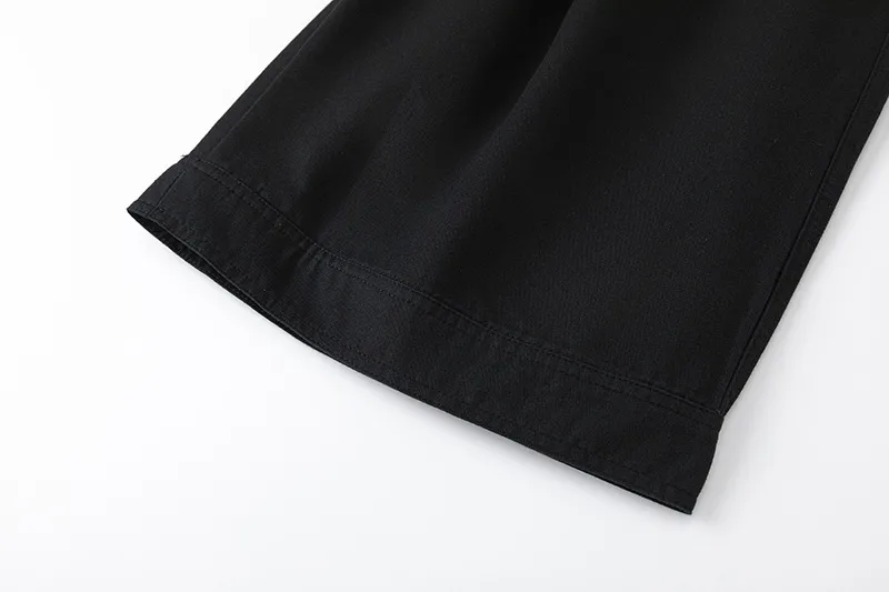 Jiayiku Trendy Brand |  American Retro Suit Shorts Men's Pleated Diamond High Street Vibe Wide-Leg Pants display picture 10