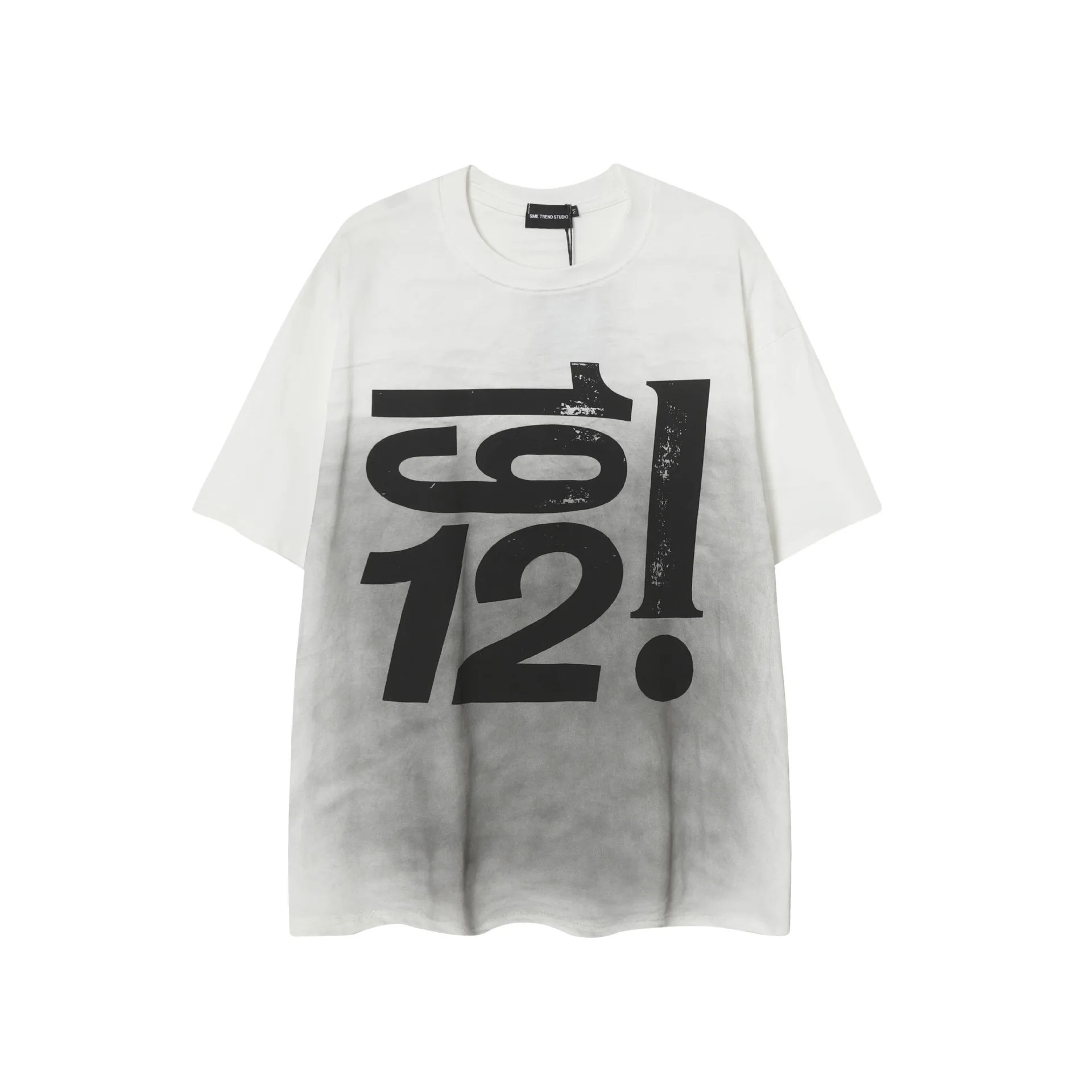 Jiayiku Men's  Summer American Retro Fashion Brand Plus Size Heavy Washing Dirty Dye T-Shirt Short Sleeve Men display picture 3