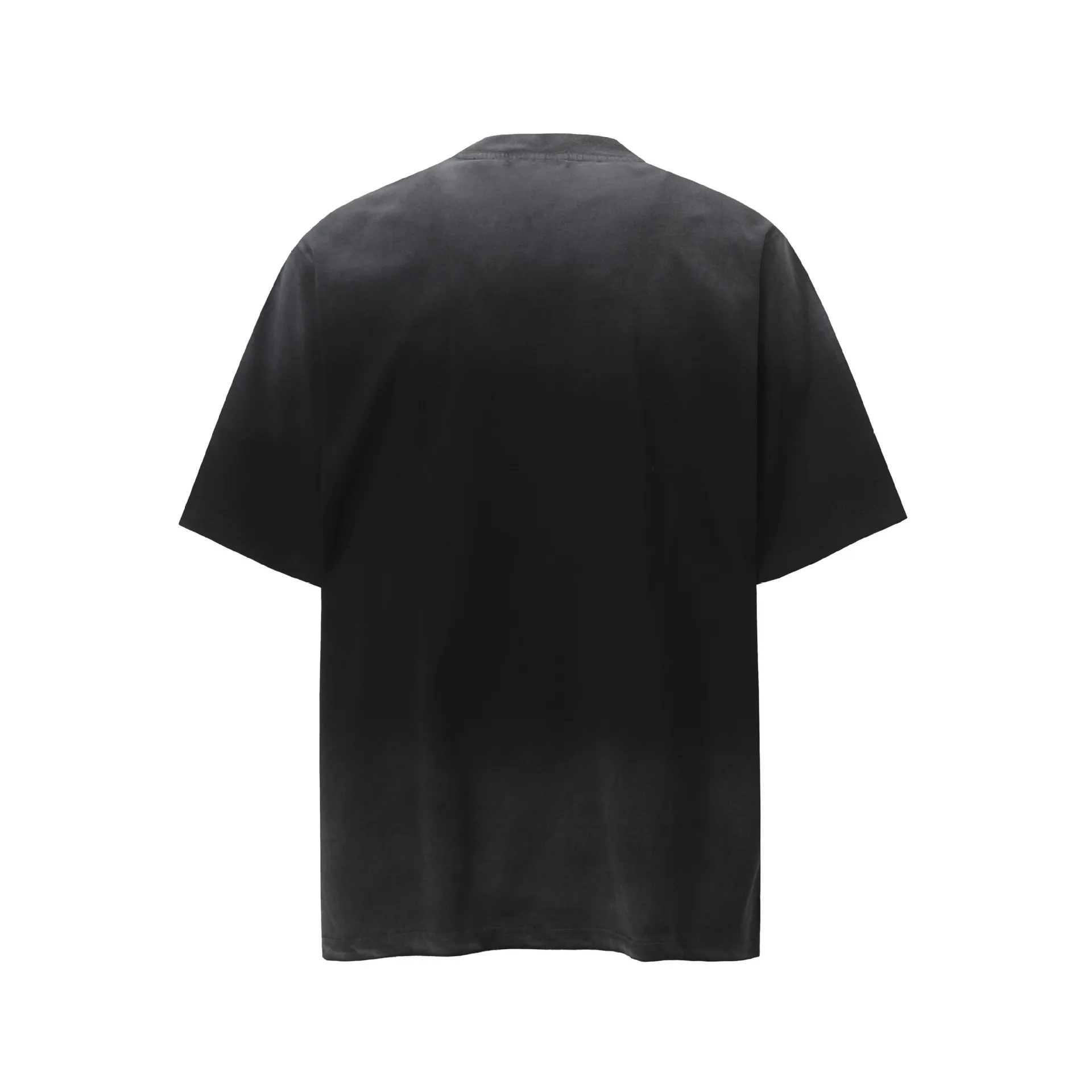 Jiayiku Men's  Summer American Retro Trendy Brand Washed Tee Dirty Dye Old Cut Hole Short-sleeved T-shirt For Men display picture 8