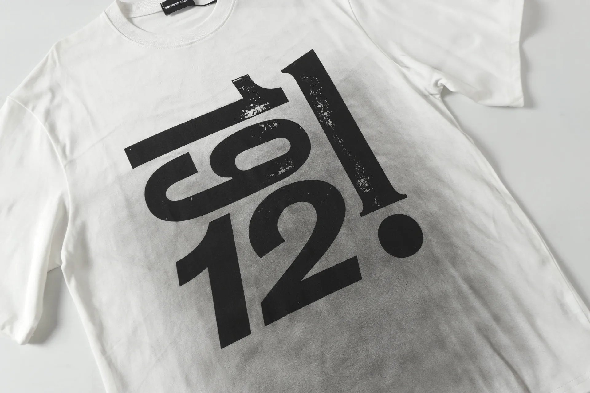 Jiayiku Men's  Summer American Retro Fashion Brand Plus Size Heavy Washing Dirty Dye T-Shirt Short Sleeve Men display picture 8