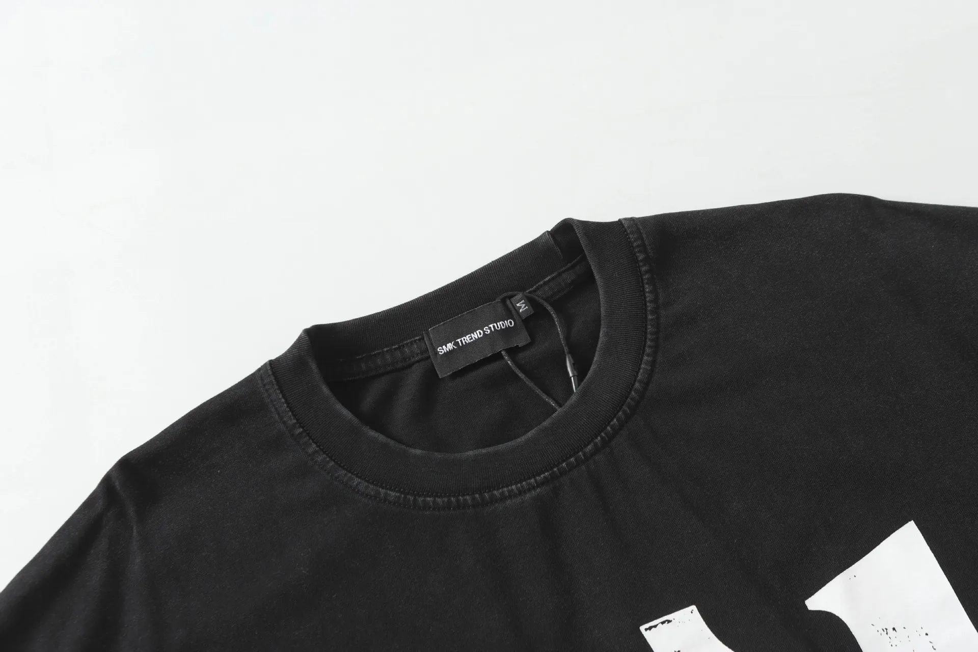 Jiayiku Men's  Summer American Retro Fashion Brand Plus Size Heavy Washing Dirty Dye T-Shirt Short Sleeve Men display picture 13
