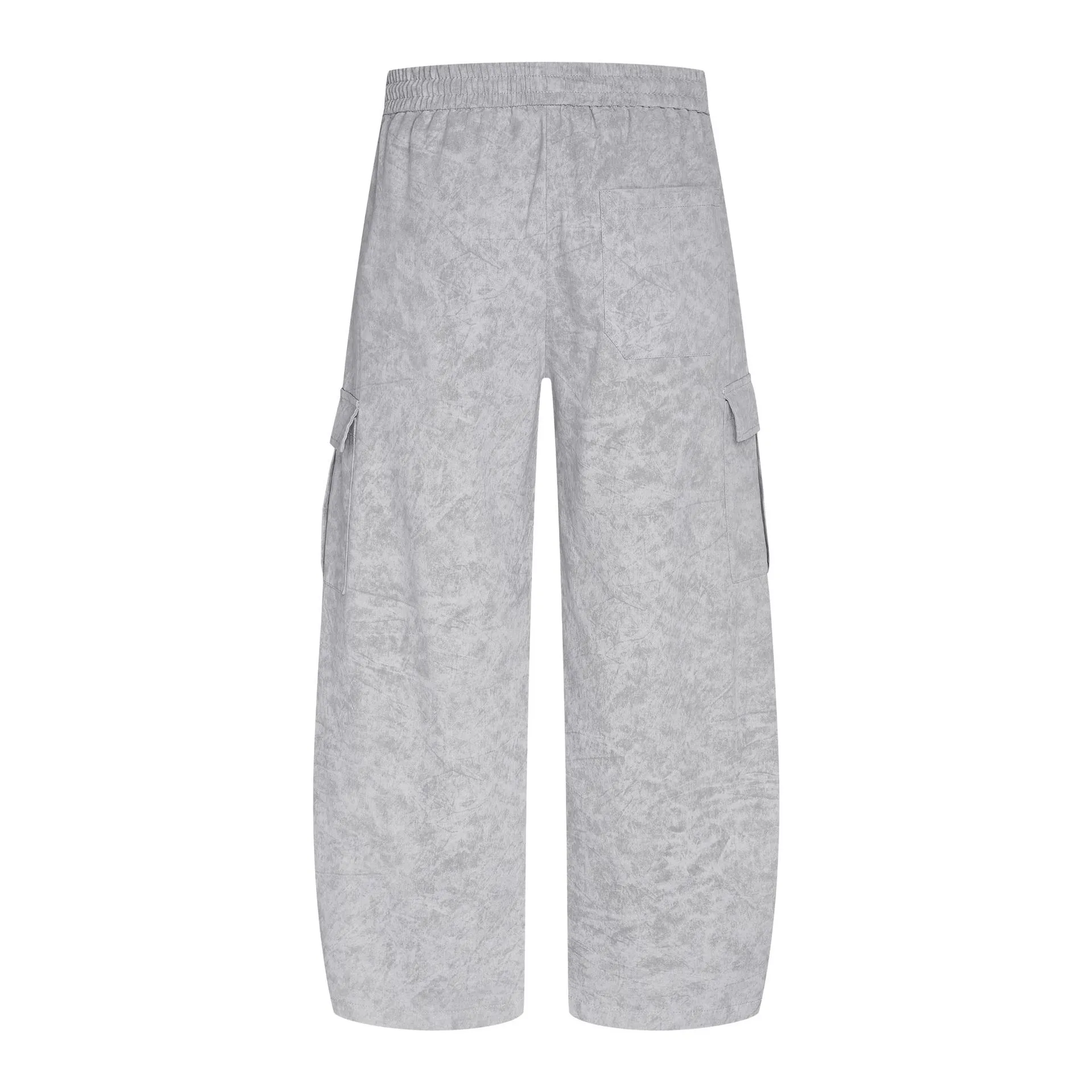 Jiayiku Fashion Brand  American Vintage Washed Old Scimitar Casual Pants Men's And Women's Loose Draped Wide-leg Pants display picture 6
