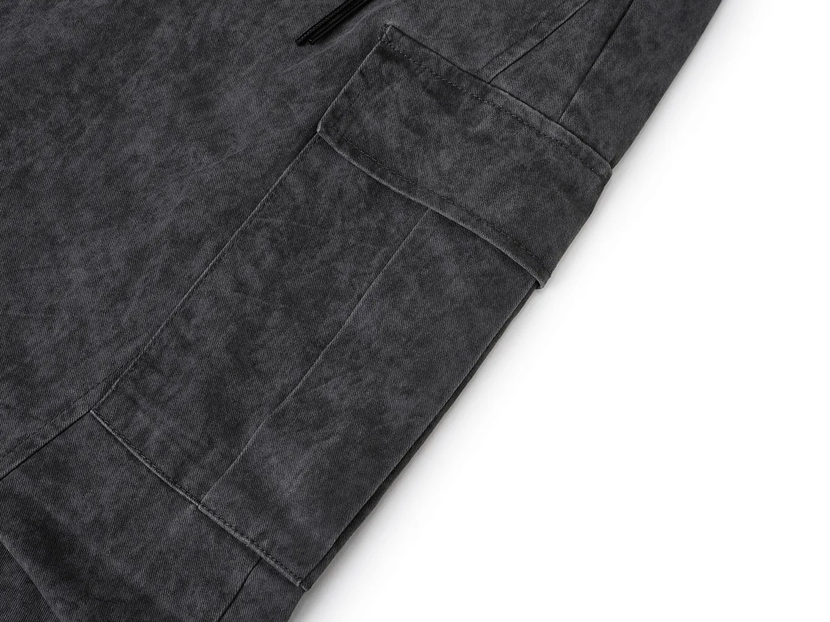 Jiayiku Fashion Brand  American Vintage Washed Old Scimitar Casual Pants Men's And Women's Loose Draped Wide-leg Pants display picture 11