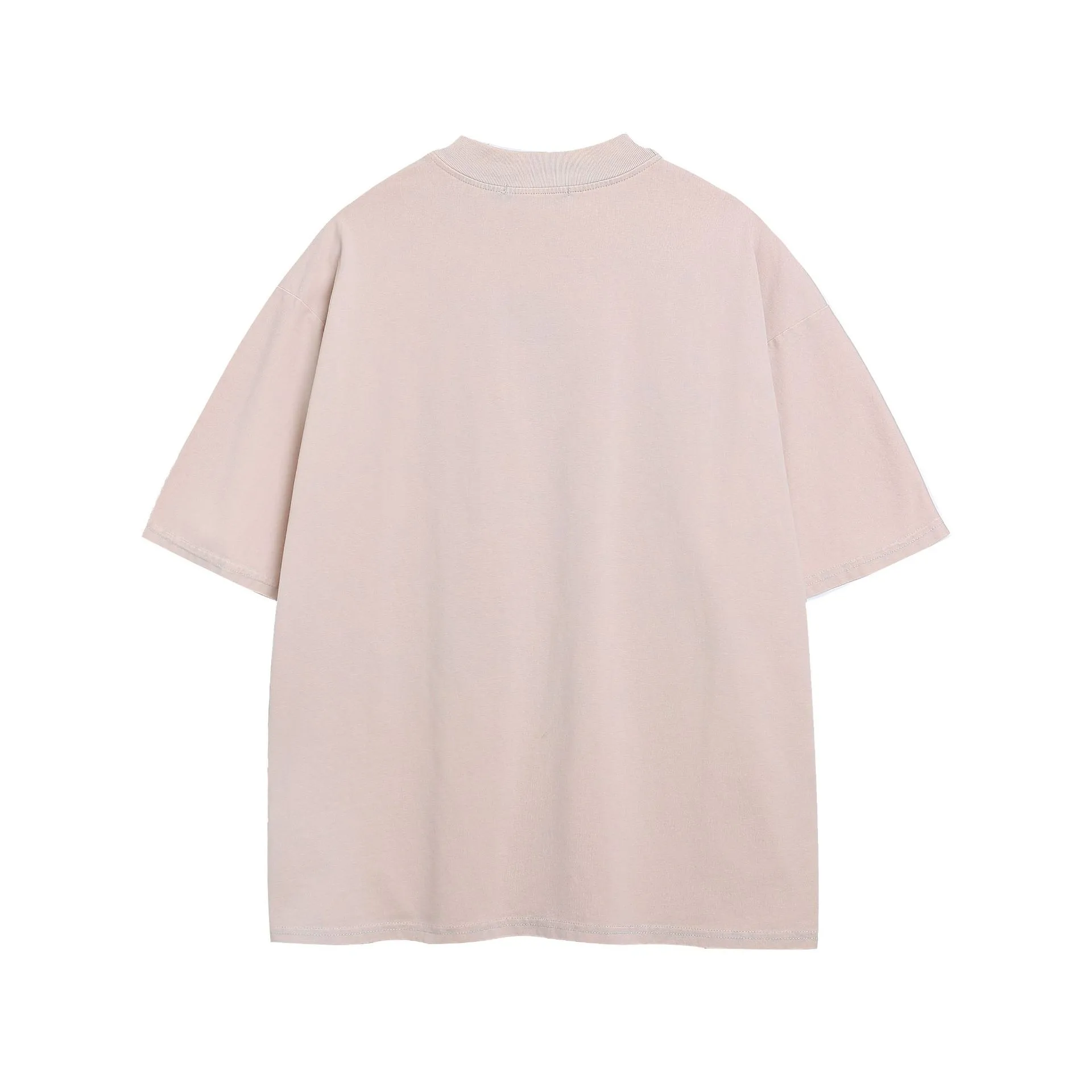 Jiayiku Men's  Summer American Retro Trendy Brand Tee Heavy Washed Old Cotton T-shirt Short Sleeve Men's And Women's display picture 4