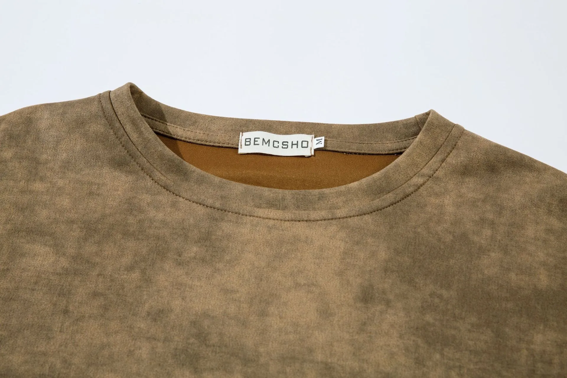 Jiayiku Men's  Summer American Street Dark Tide Brand Tee Old Printed Suede Short-sleeved T-shirt For Men display picture 19