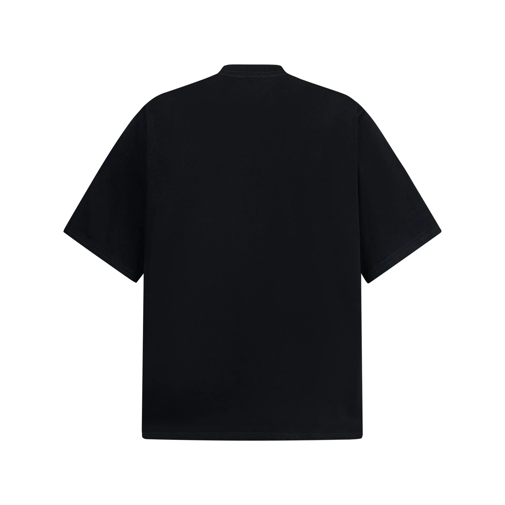 Jiayiku Men's  Summer New American Retro Fashion Brand Distinctive Pearl Embroidered Couple's Short-sleeved T-shirt display picture 4