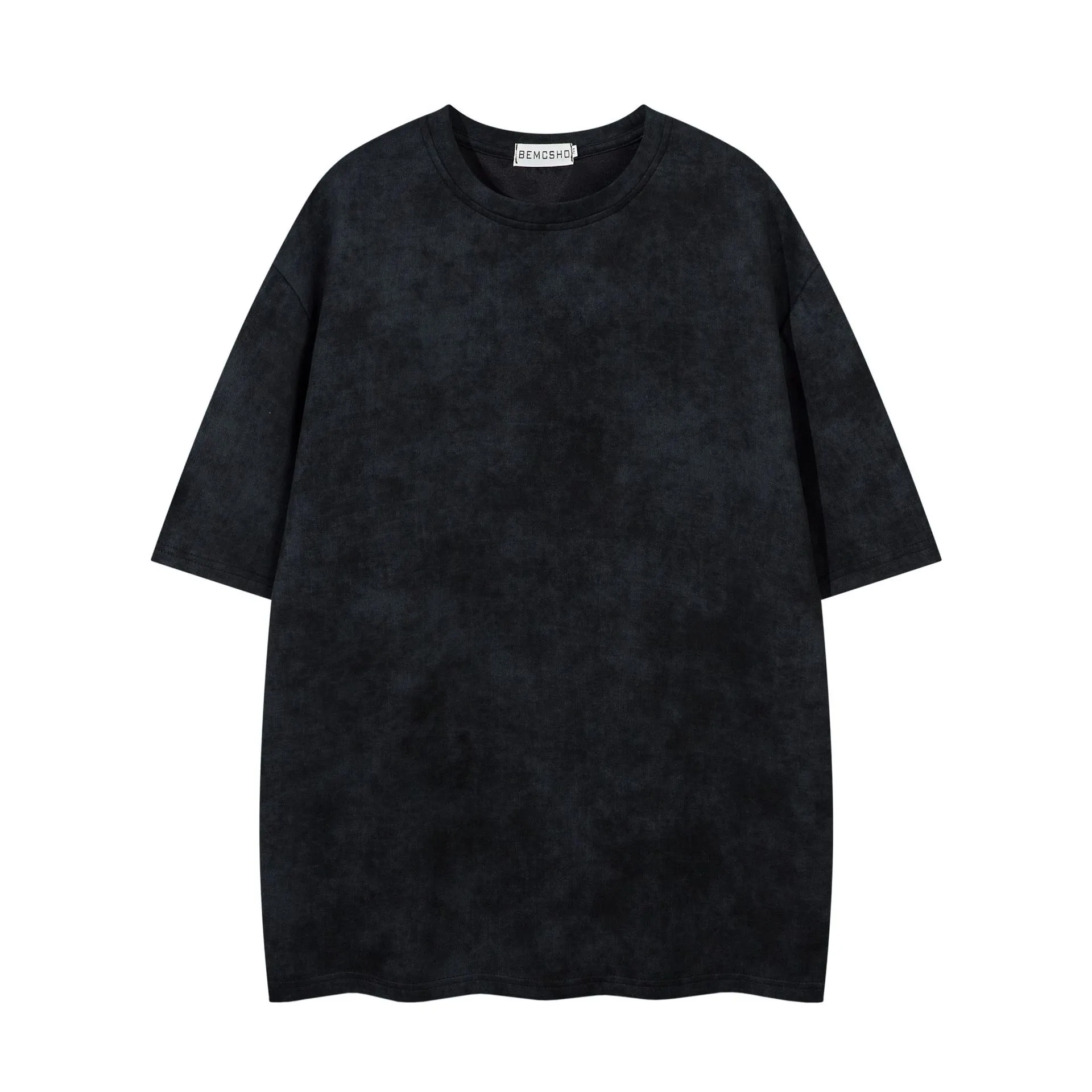 Jiayiku Men's  Summer American Street Dark Tide Brand Tee Old Printed Suede Short-sleeved T-shirt For Men display picture 4