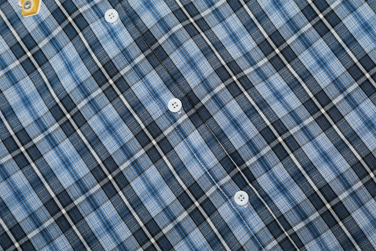 Jiayiku Tide Brand  Spring New American Retro Cleanfit Plaid Shirt Fun Printed Shirt display picture 7
