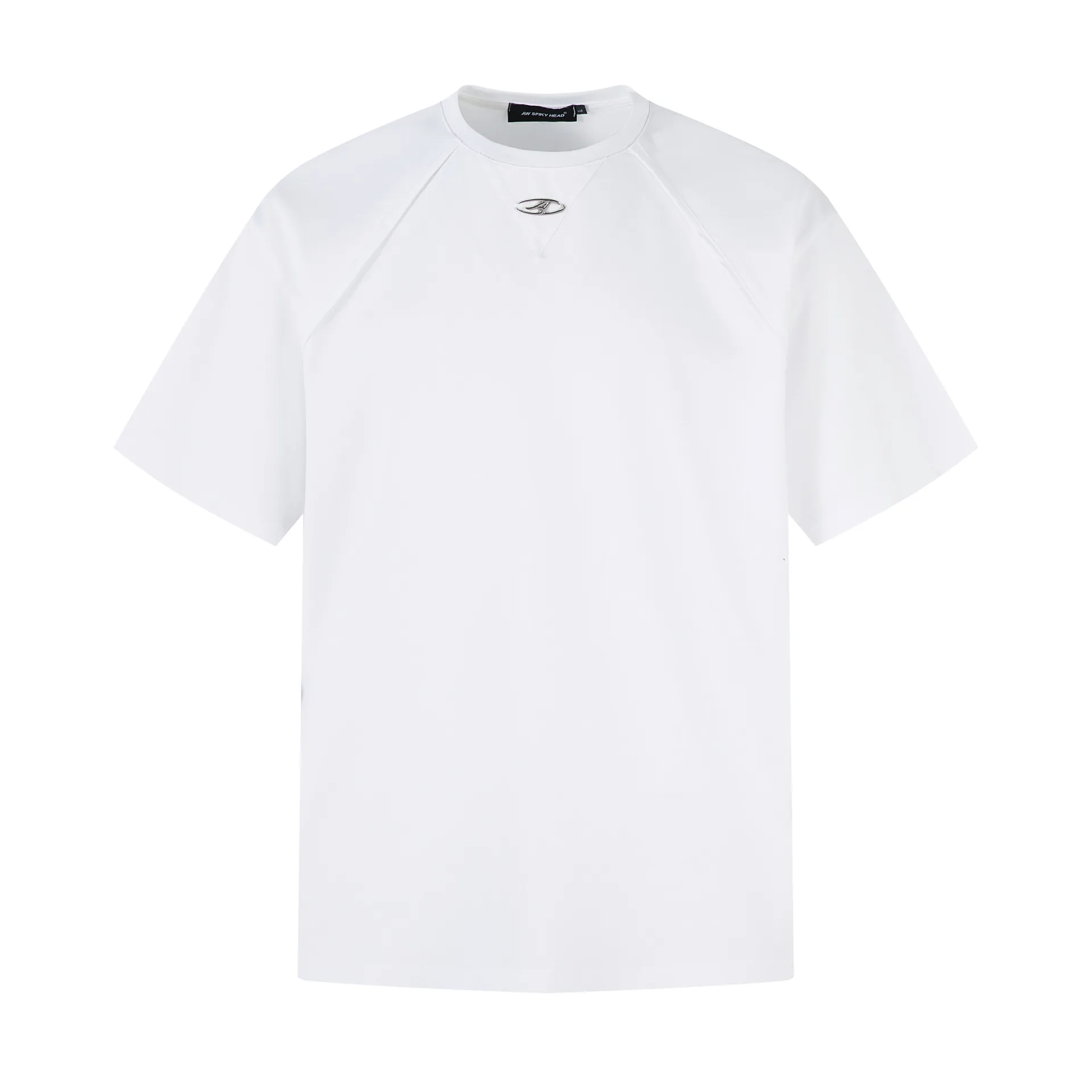 Jiayiku Men's  Summer American Retro Fashion Brand Functional Wind Deconstruction Splicing Heavy 280g Short Sleeve T-shirt display picture 7