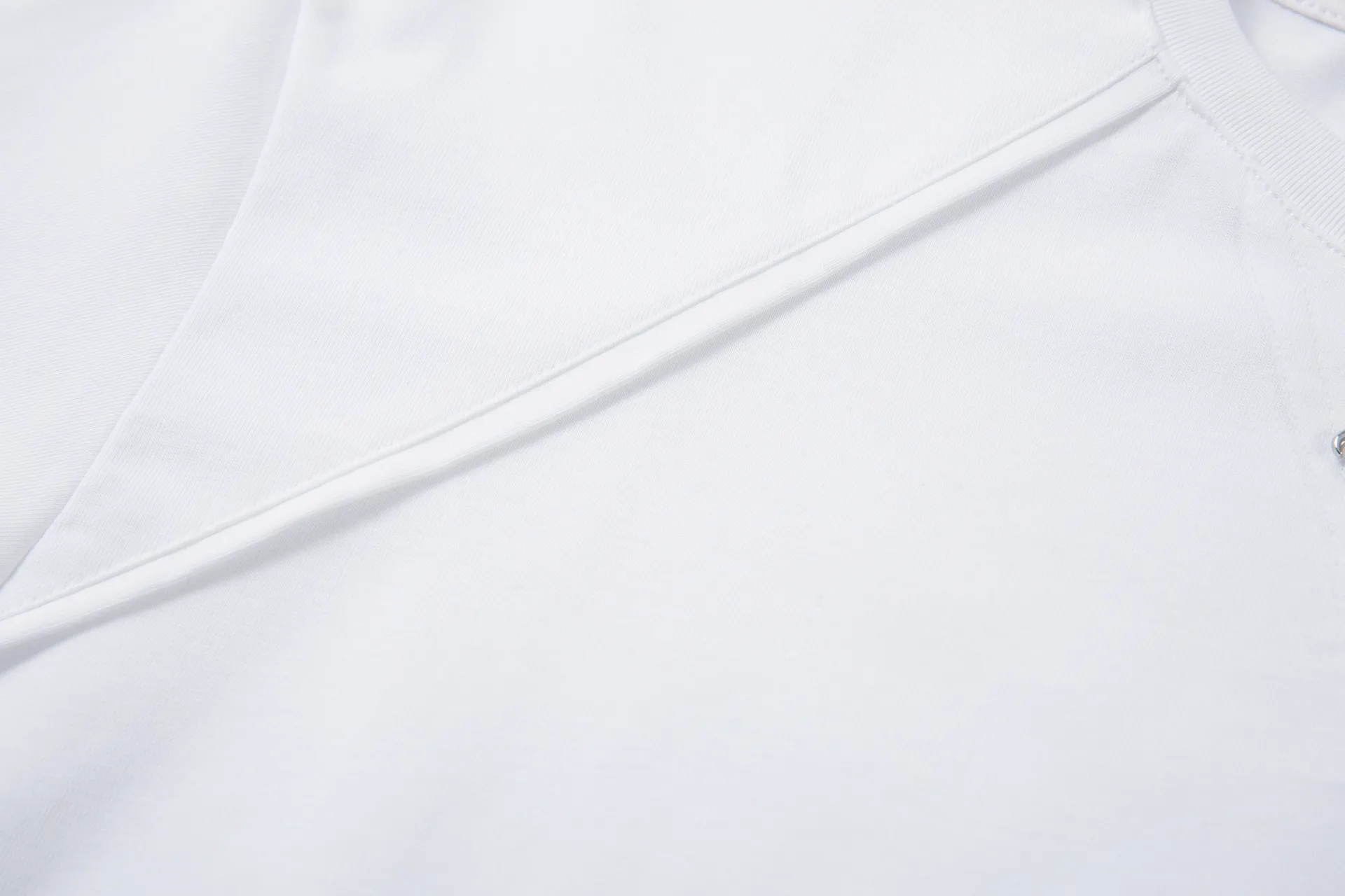 Jiayiku Men's  Summer American Retro Fashion Brand Functional Wind Deconstruction Splicing Heavy 280g Short Sleeve T-shirt display picture 14