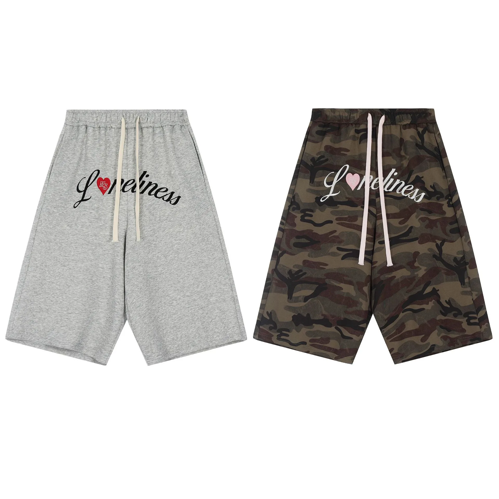 Jiayiku Tide Brand   High Street Vibe Style Camouflage Shorts Men's And Women's Ins Tide Embroidered Pants Men's And Women's display picture 2