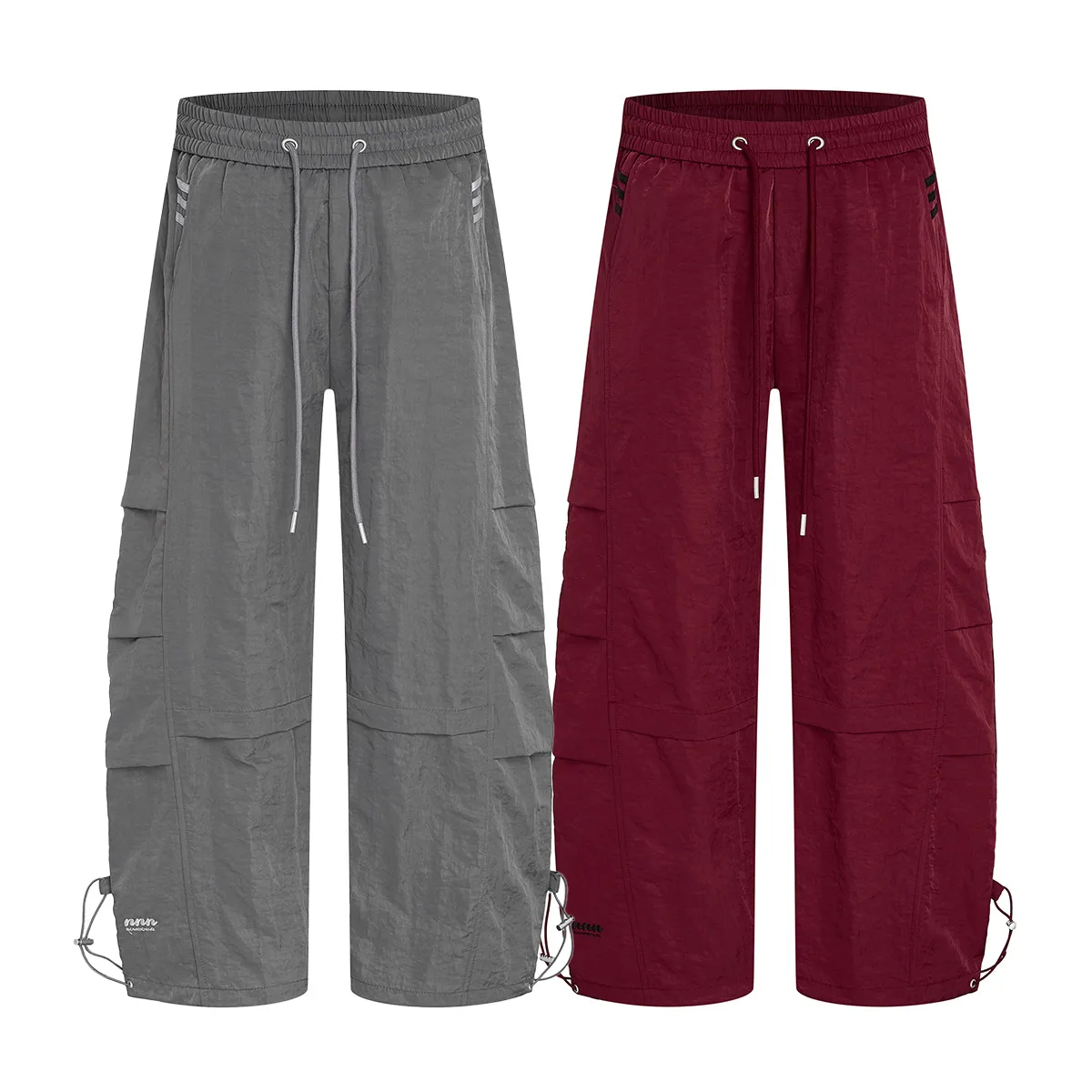 Jiayiku Fashion Brand  American Retro Quick-drying Paratrooper Scimitar Casual Pants Men's And Women's Loose Draping Wide-leg Pants display picture 2