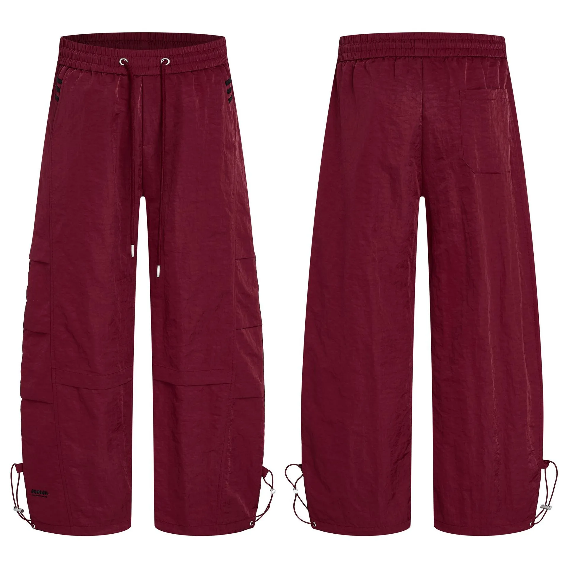 Jiayiku Fashion Brand  American Retro Quick-drying Paratrooper Scimitar Casual Pants Men's And Women's Loose Draping Wide-leg Pants display picture 8