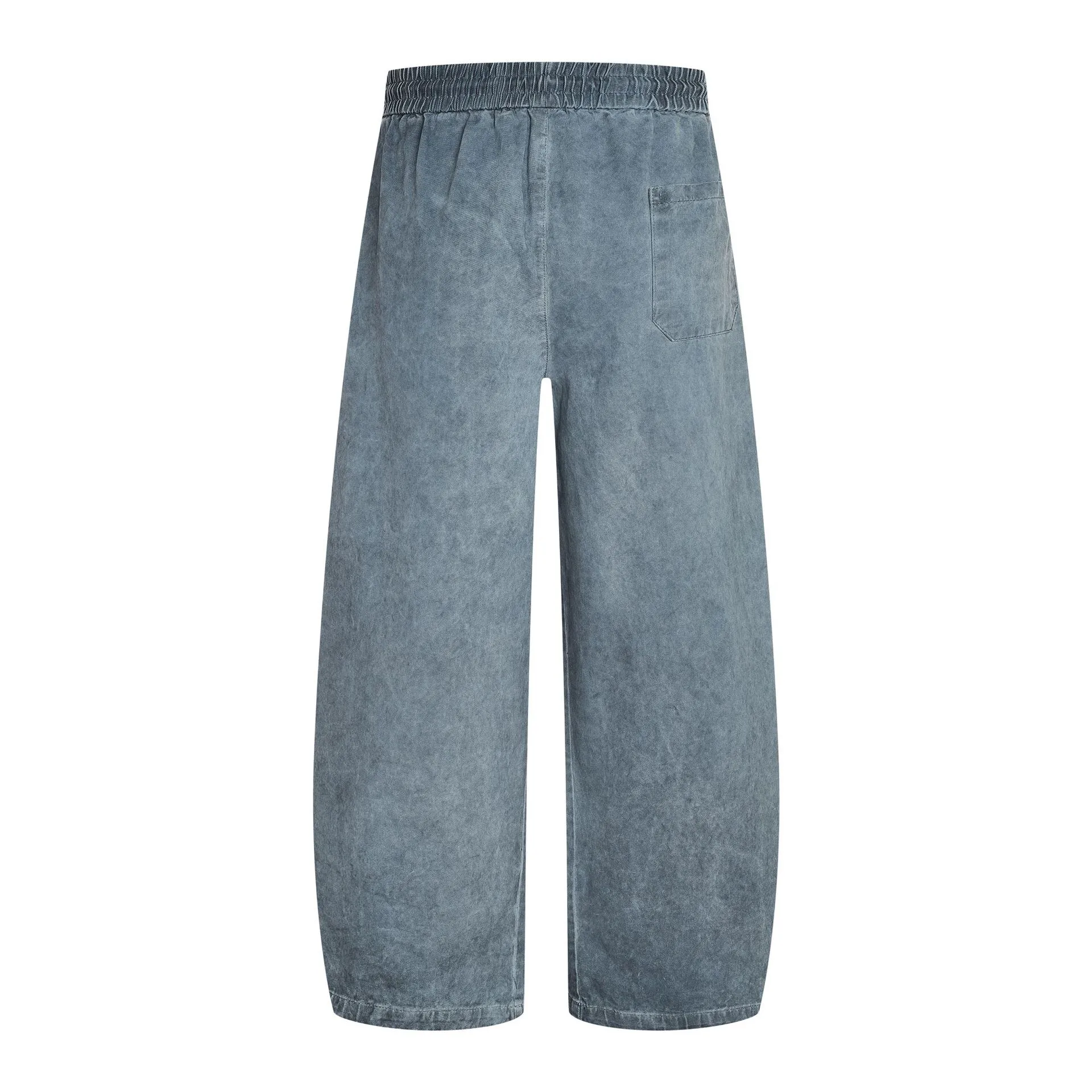Jiayi Library Men's Clothing  Waste Earth Style American Style Vintage Washed Dirty Dye Machete Casual Pants Straight Loose Wide Leg Pants display picture 6