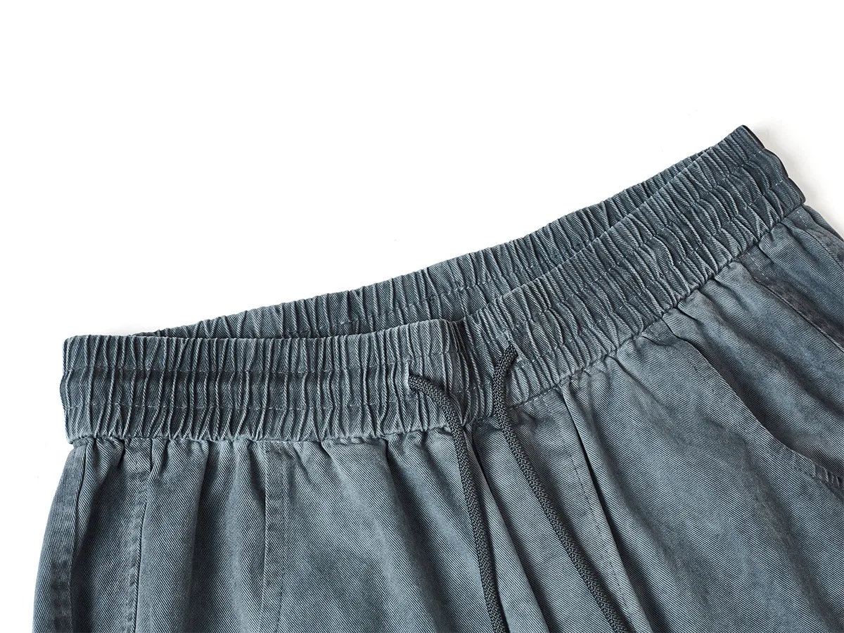 Jiayi Library Men's Clothing  Waste Earth Style American Style Vintage Washed Dirty Dye Machete Casual Pants Straight Loose Wide Leg Pants display picture 9