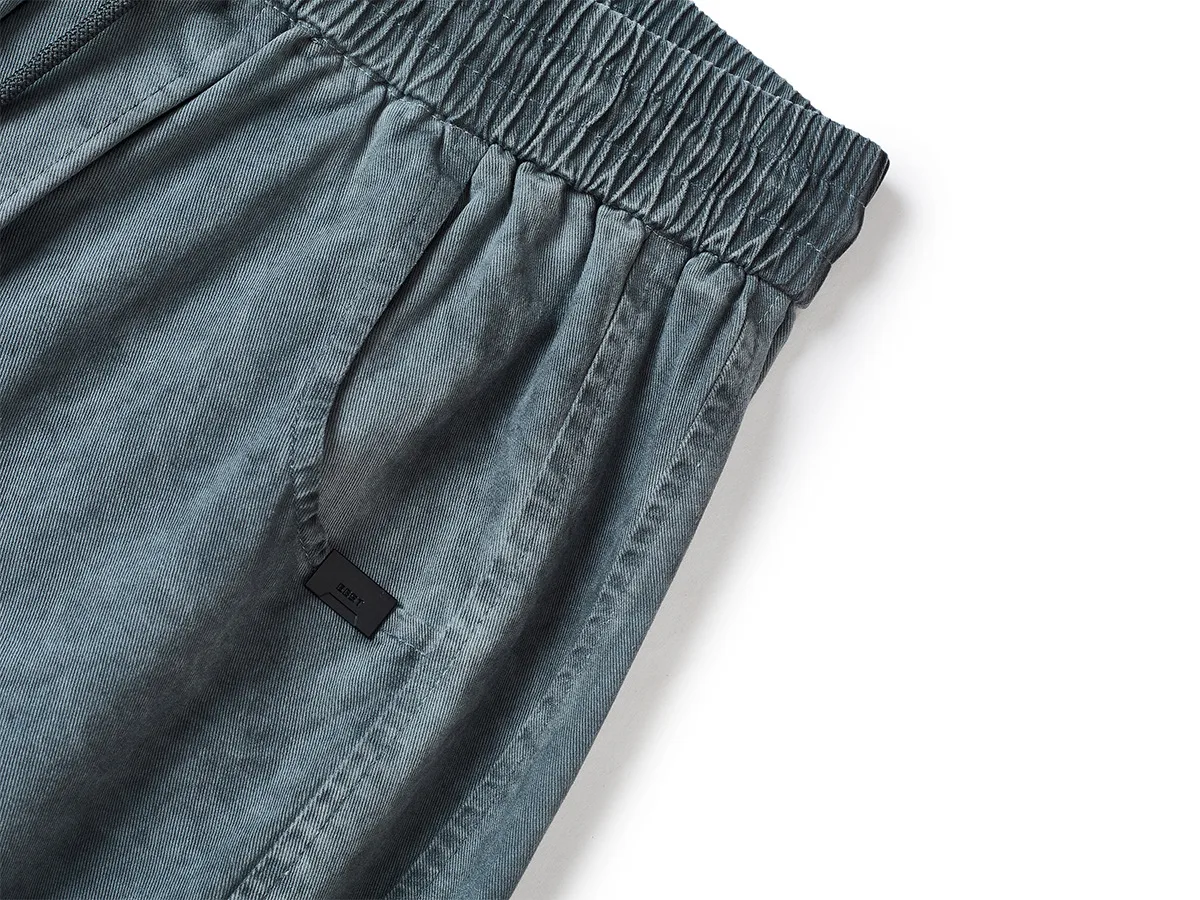 Jiayi Library Men's Clothing  Waste Earth Style American Style Vintage Washed Dirty Dye Machete Casual Pants Straight Loose Wide Leg Pants display picture 10