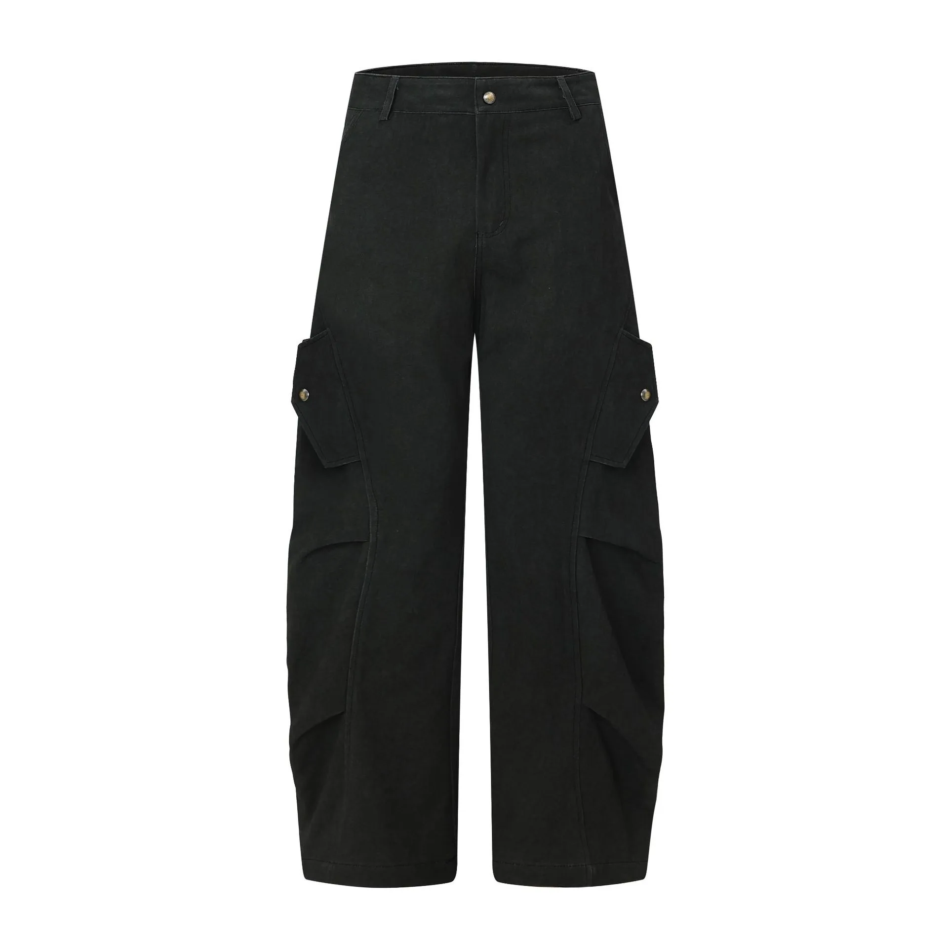 Jiayiku Fashion Brand  American Retro Paratrooper Scimitar Workwear Casual Pants Men's And Women's Loose Draped Wide-leg Pants display picture 6