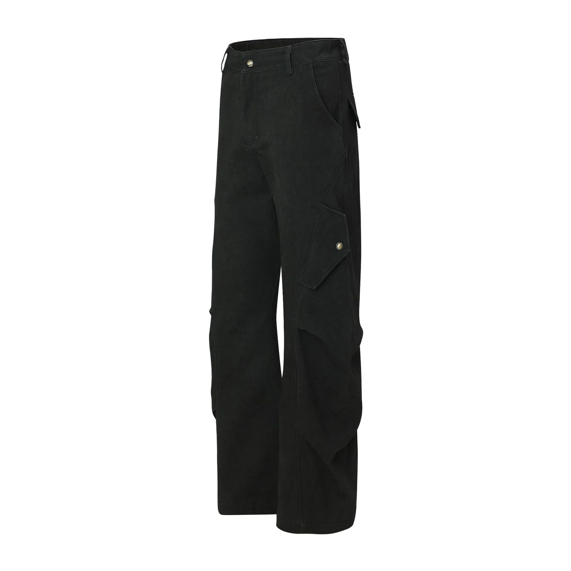 Jiayiku Fashion Brand  American Retro Paratrooper Scimitar Workwear Casual Pants Men's And Women's Loose Draped Wide-leg Pants display picture 8