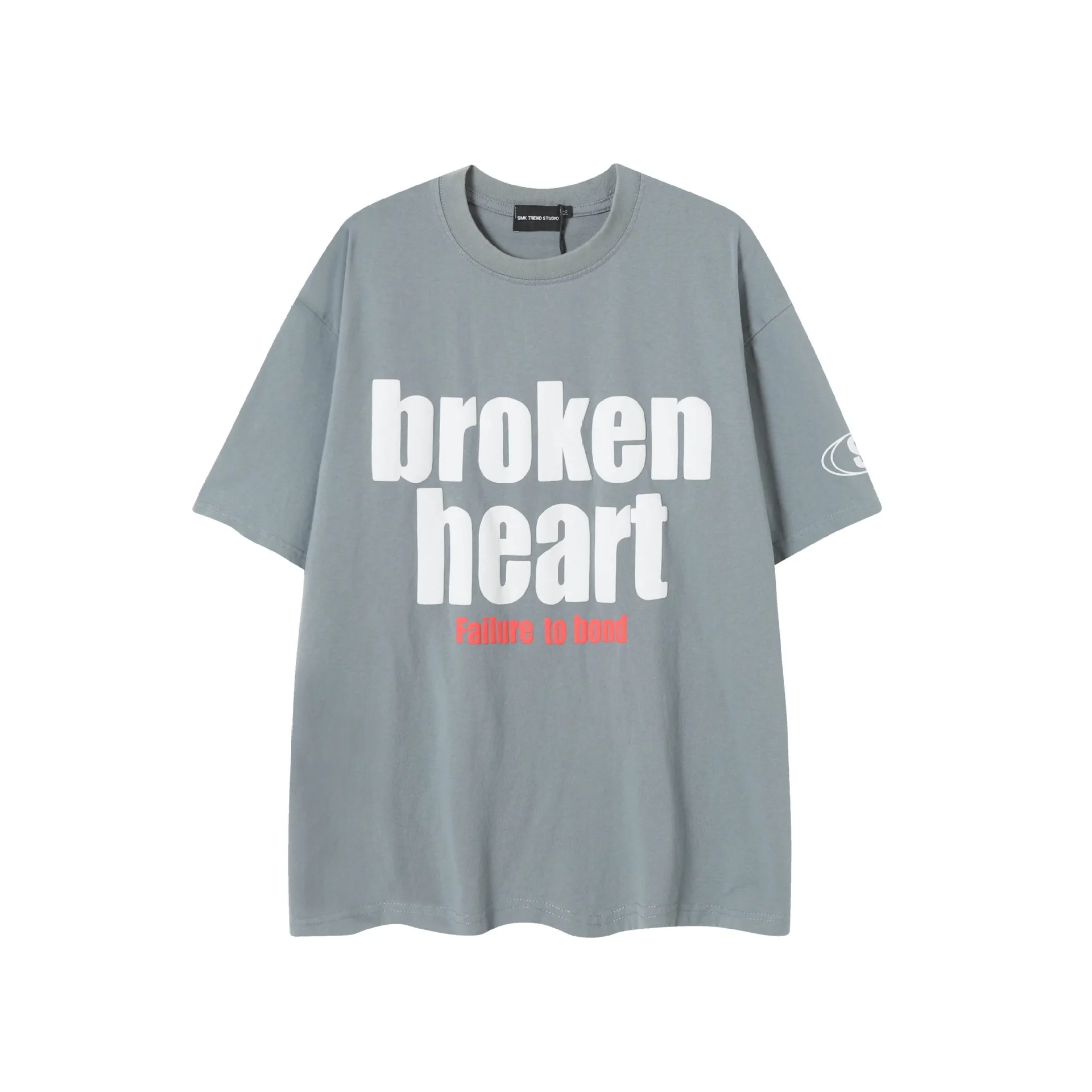 Jiayiku Men's  Summer New American Retro Fashion Brand Washed Tee T-shirt Simple Short-sleeved T-shirt For Men display picture 3