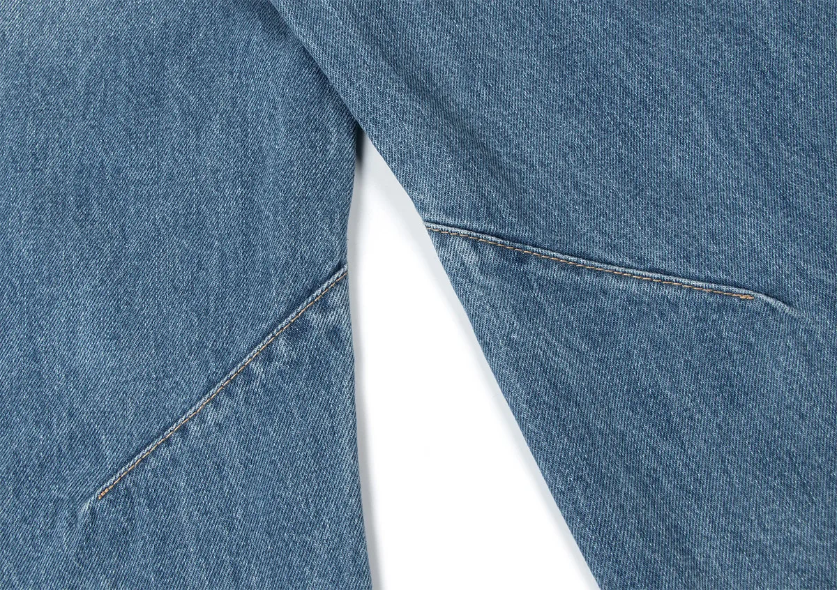 Jiayi Library Men's Clothing  American High Street Retro Ripped Washed Jeans Men's And Women's Vibe Machete Wide Leg Pants display picture 19