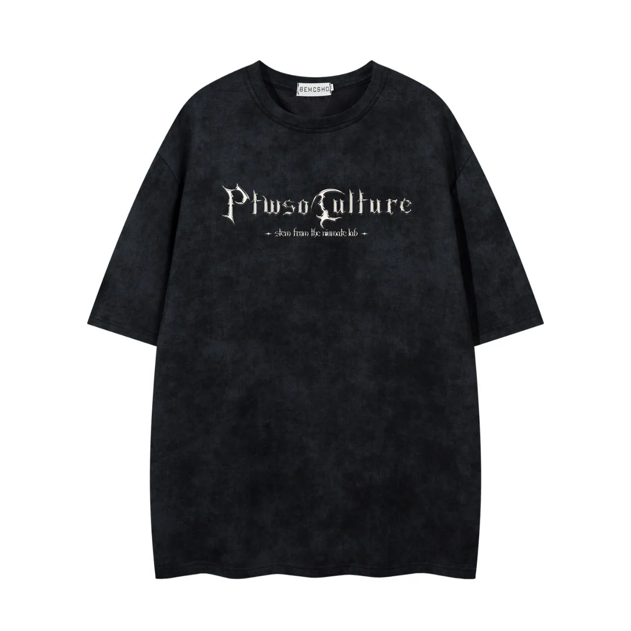 Jiayiku Men's  Summer American Street Dark Tide Brand Tee Old Printed Suede Short-sleeved T-shirt For Men display picture 7