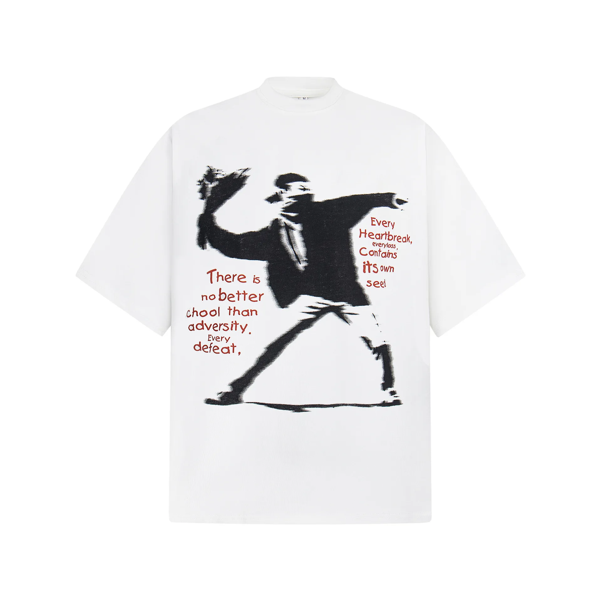 Jiayiku Men's Clothing  Summer American Street Hip-Hop Trendy Brand Tee Hip-Hop Cultural Shirt Dark T-Shirt Short-Sleeved Men display picture 5