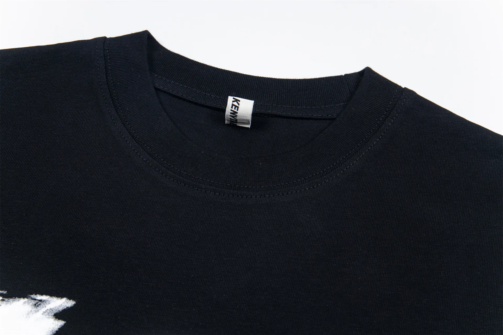 Jiayiku Men's Clothing  Summer American Street Hip-Hop Trendy Brand Tee Hip-Hop Cultural Shirt Dark T-Shirt Short-Sleeved Men display picture 13