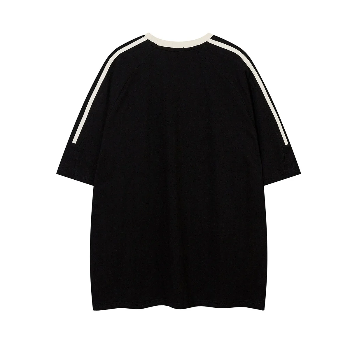 Jiayiku Men's  Summer New American Retro Fashion Brand Culture Shirt Five-pointed Star Printed Short-sleeved T-shirt For Men display picture 4
