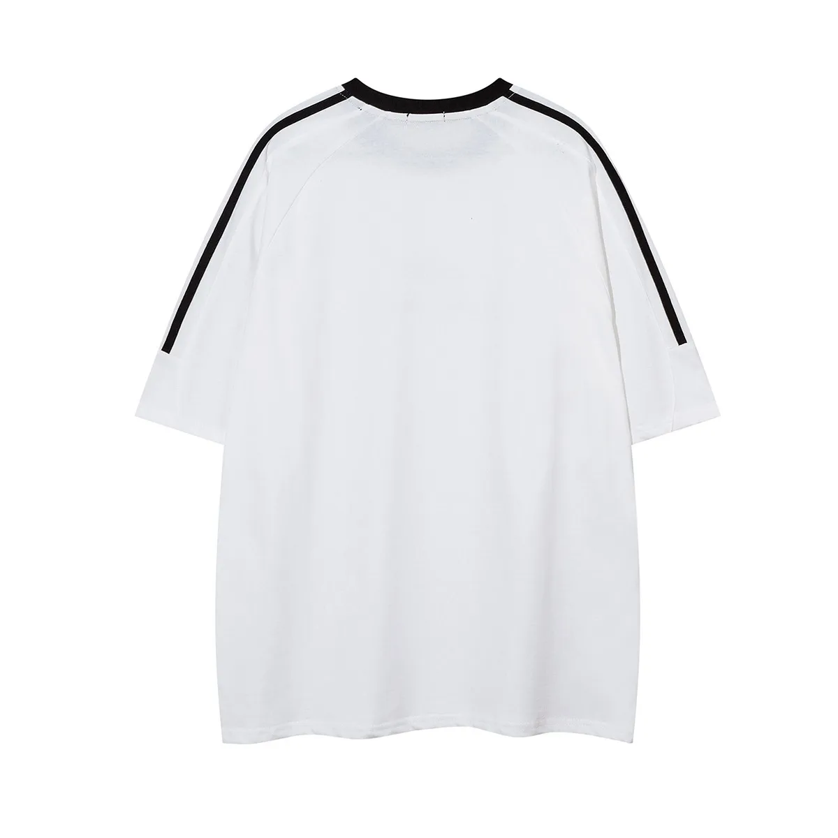 Jiayiku Men's  Summer New American Retro Fashion Brand Culture Shirt Five-pointed Star Printed Short-sleeved T-shirt For Men display picture 6