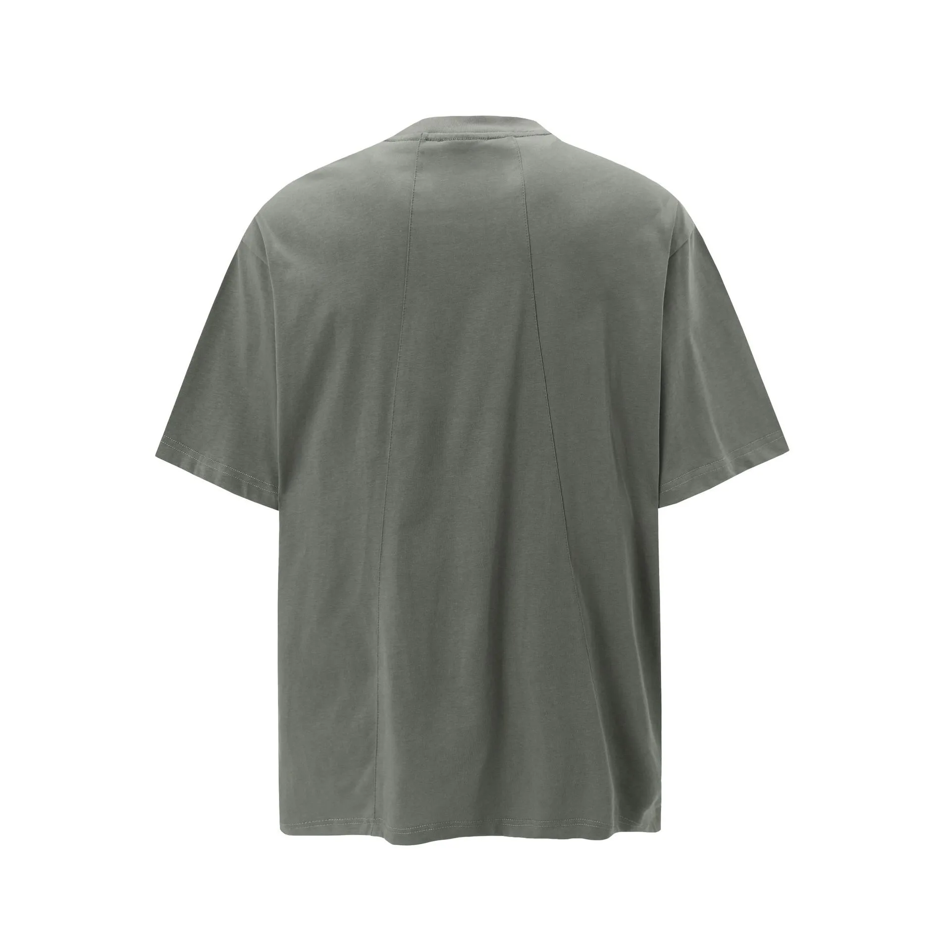 Jiayiku Men's  Summer American Retro Fashion Brand Washed Tee Shark Gill Pleated Design Short-sleeved T-shirt For Men display picture 5