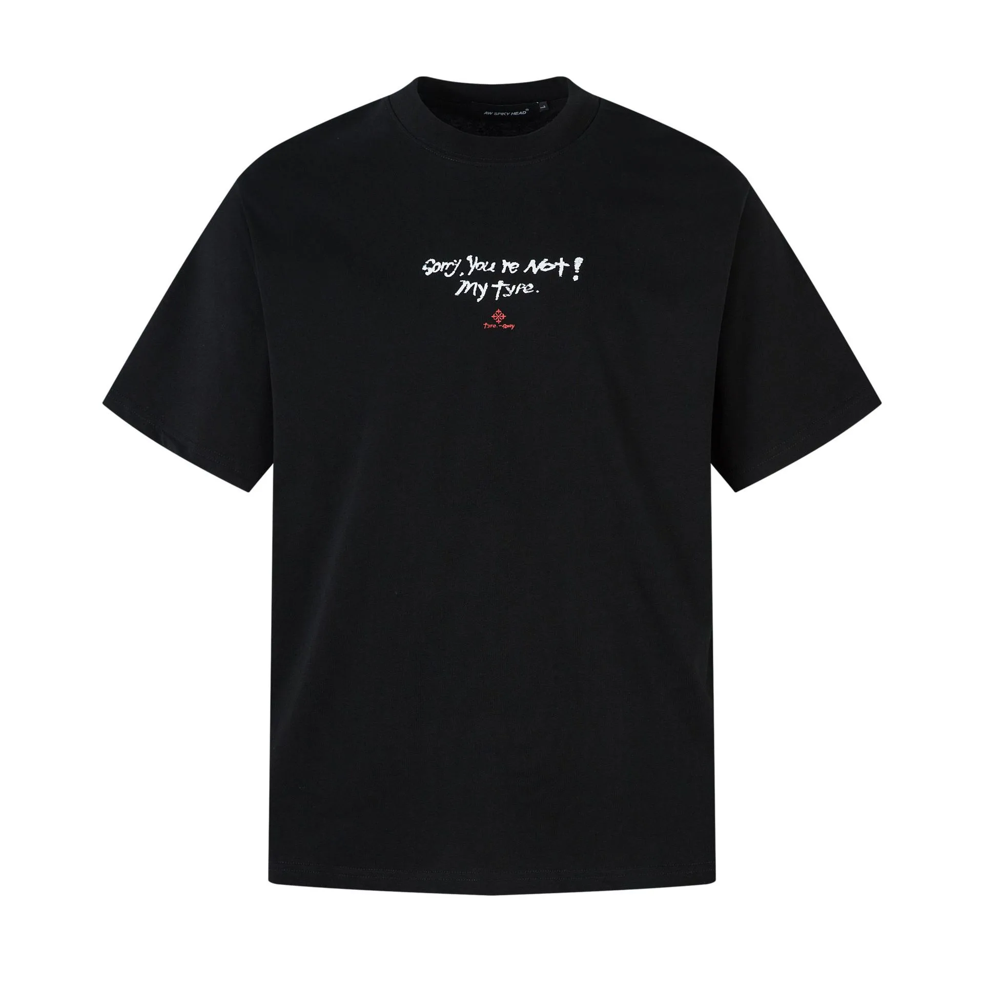 Jiayiku Men's  Summer American Retro Trendy Brand Culture Shirt Graffiti Printed Heavy Cotton Short-sleeved T-shirt display picture 3