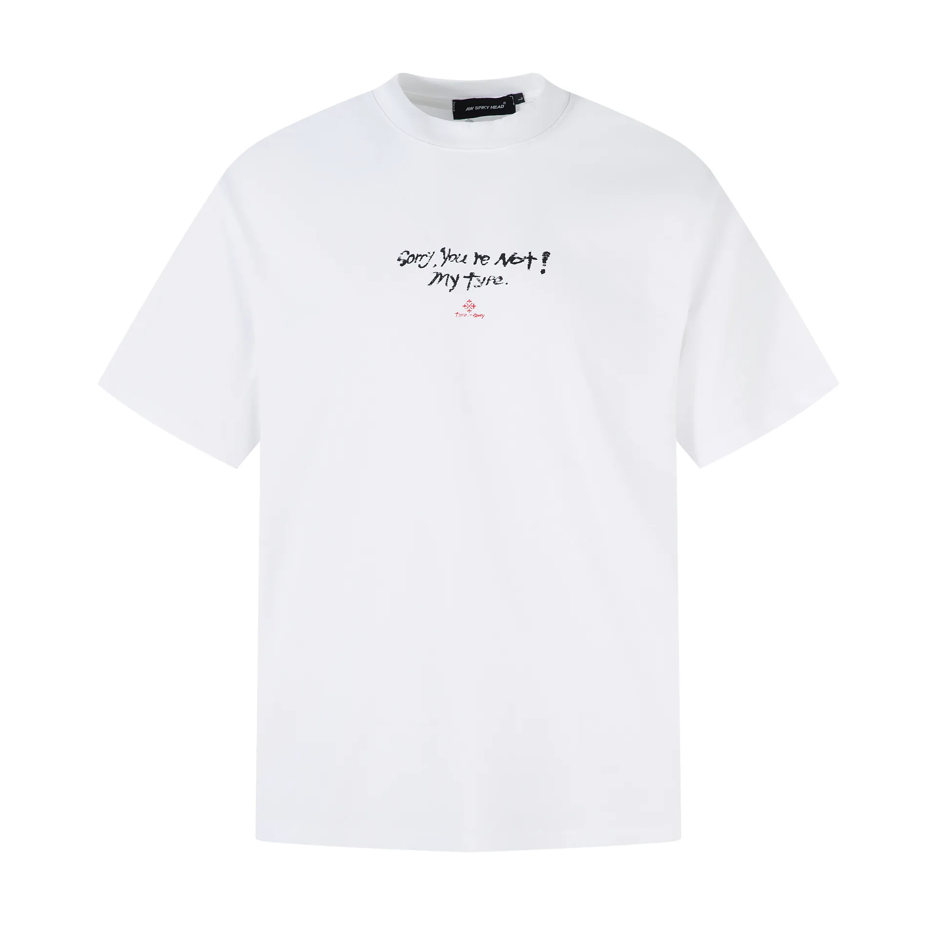 Jiayiku Men's  Summer American Retro Trendy Brand Culture Shirt Graffiti Printed Heavy Cotton Short-sleeved T-shirt display picture 5