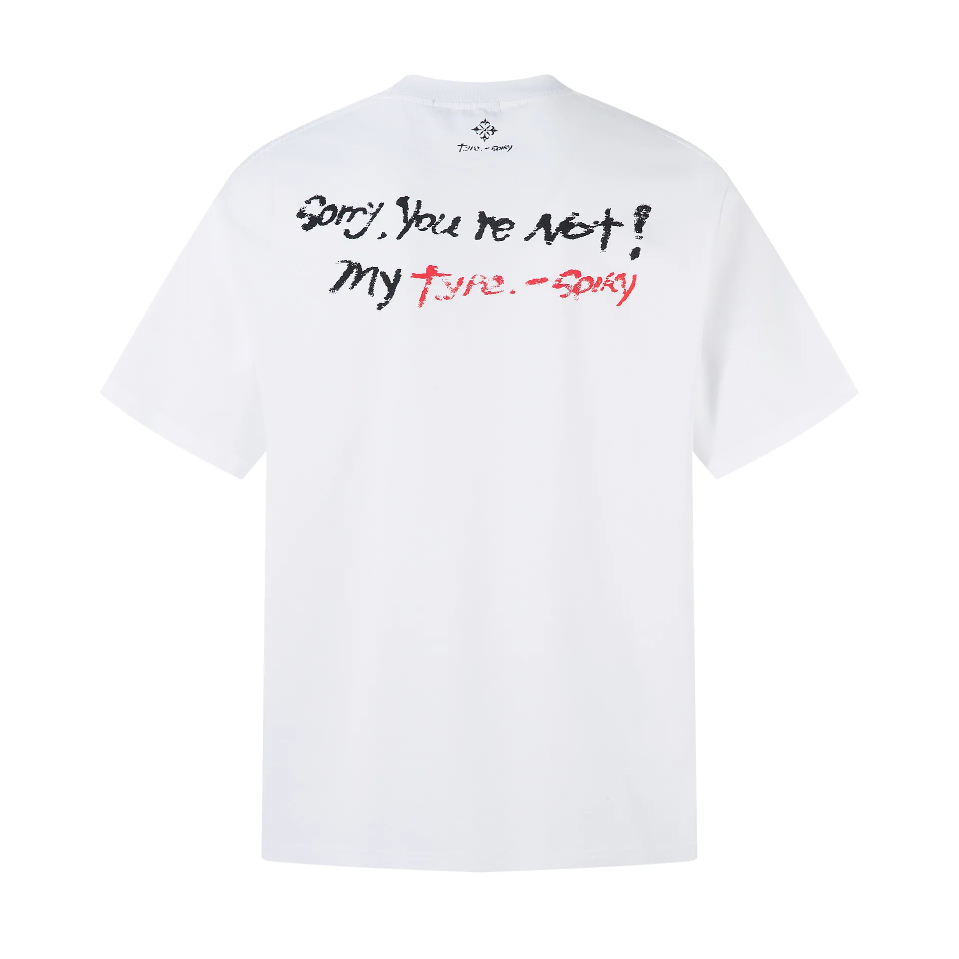 Jiayiku Men's  Summer American Retro Trendy Brand Culture Shirt Graffiti Printed Heavy Cotton Short-sleeved T-shirt display picture 6