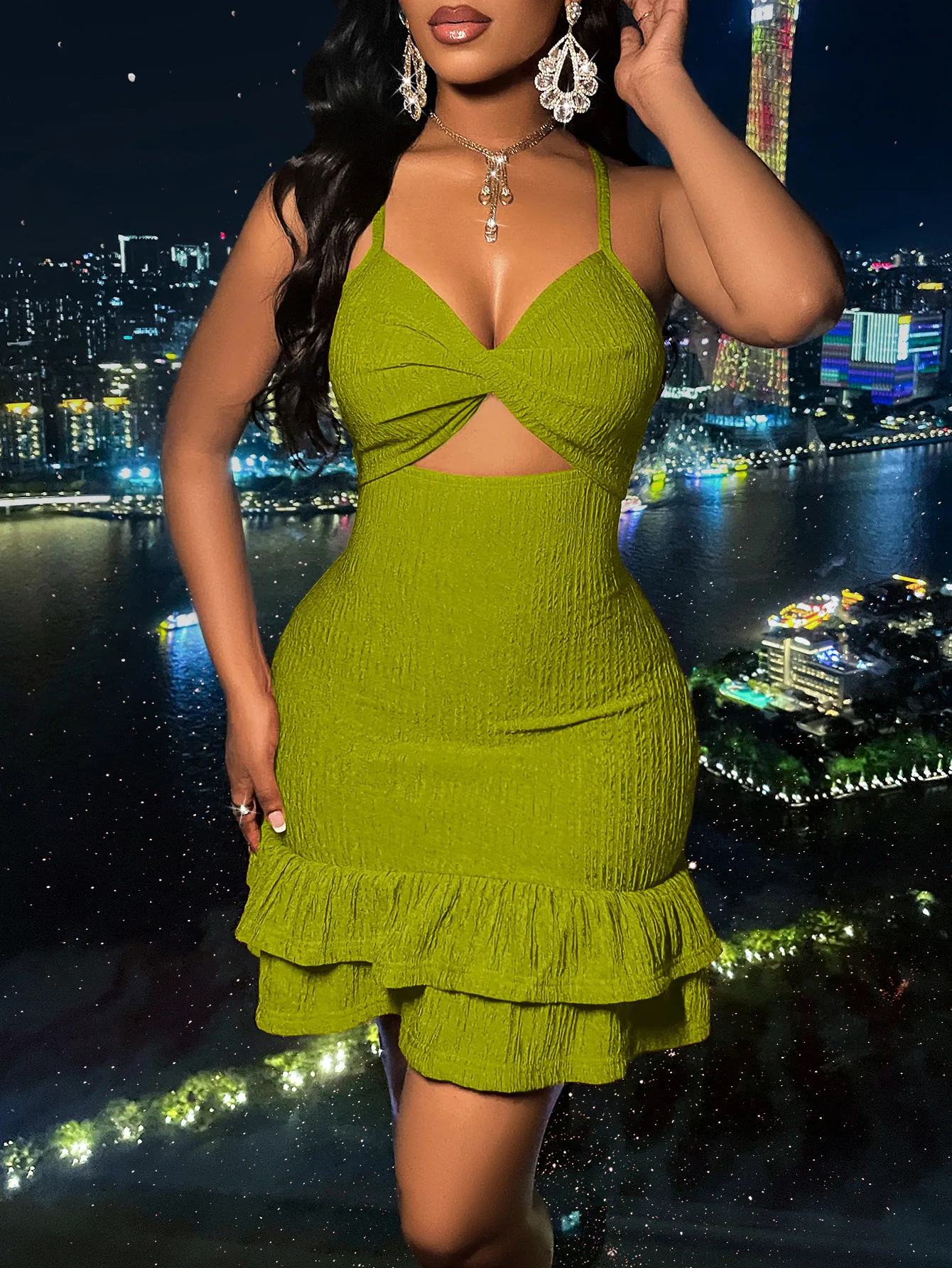 Women's Clothing     New Sexy Sling Dress Spring And Summer Explosions Deep V display picture 14
