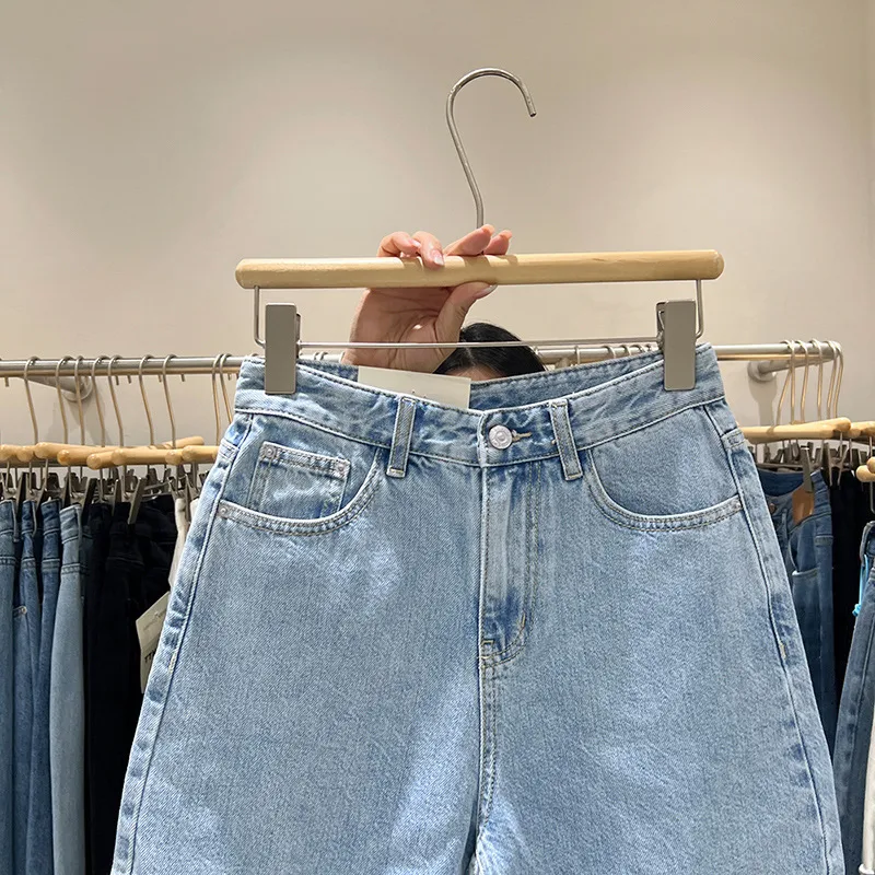 Summer New  Simple Casual High Waist A- Line Shorts Women's Loose All-match Denim Hot Pants Slimming Western Style display picture 4