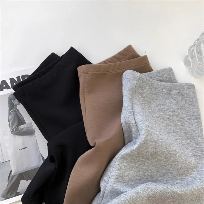 High Waist Stretch Pants Women's Outer Wearing Solid Color Inner Slim-Fit Slimming Sports Hot Pants Yoga Shorts Trendy display picture 7