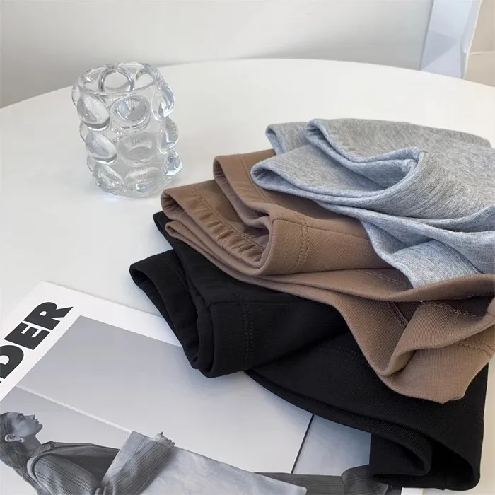 High Waist Stretch Pants Women's Outer Wearing Solid Color Inner Slim-Fit Slimming Sports Hot Pants Yoga Shorts Trendy display picture 10