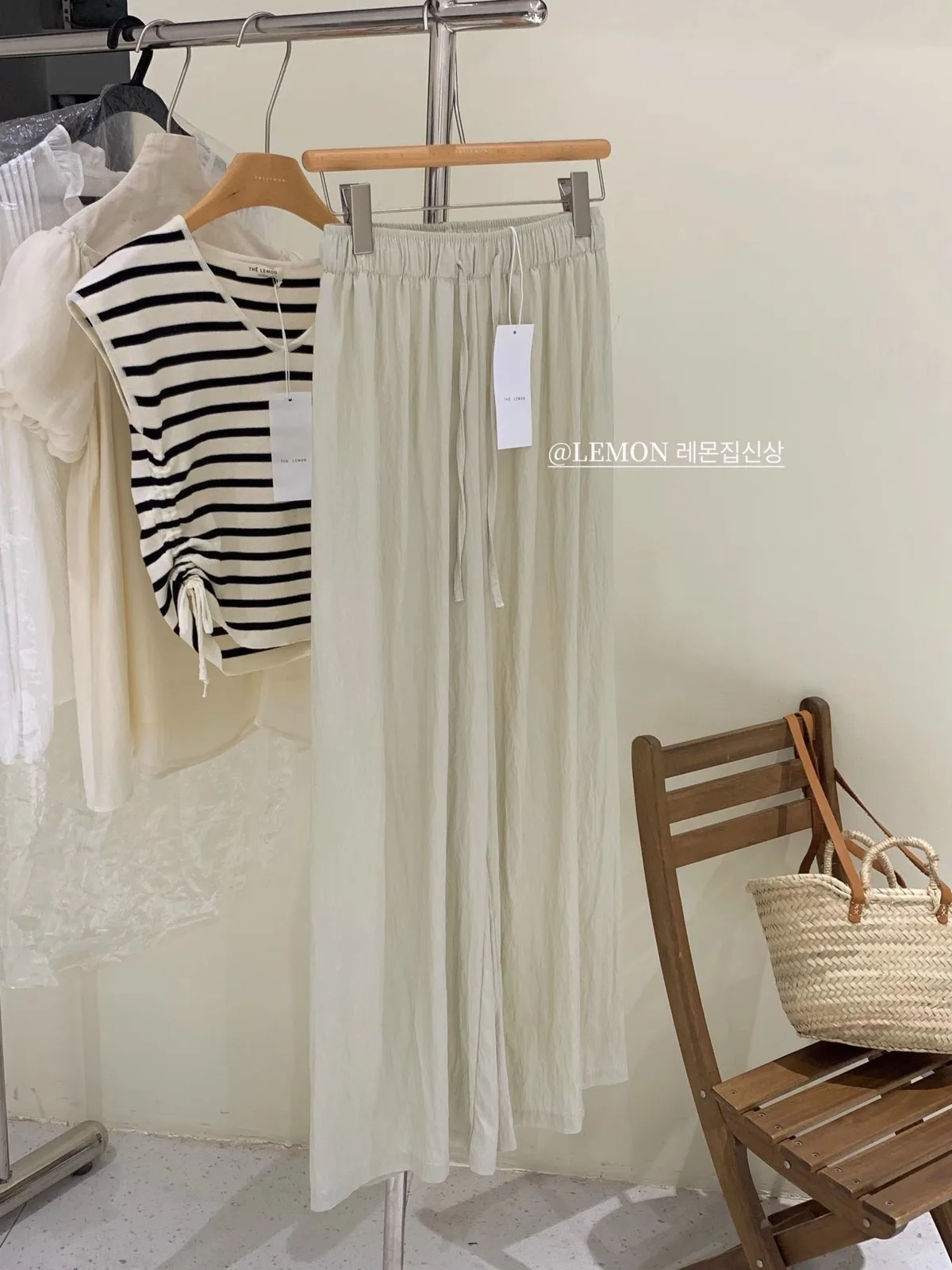 Ice Silk Yamamoto Pants Women's Summer Thin High Waist Slimming Wide Leg Pants Loose Straight Lazy Style Casual Pants display picture 14