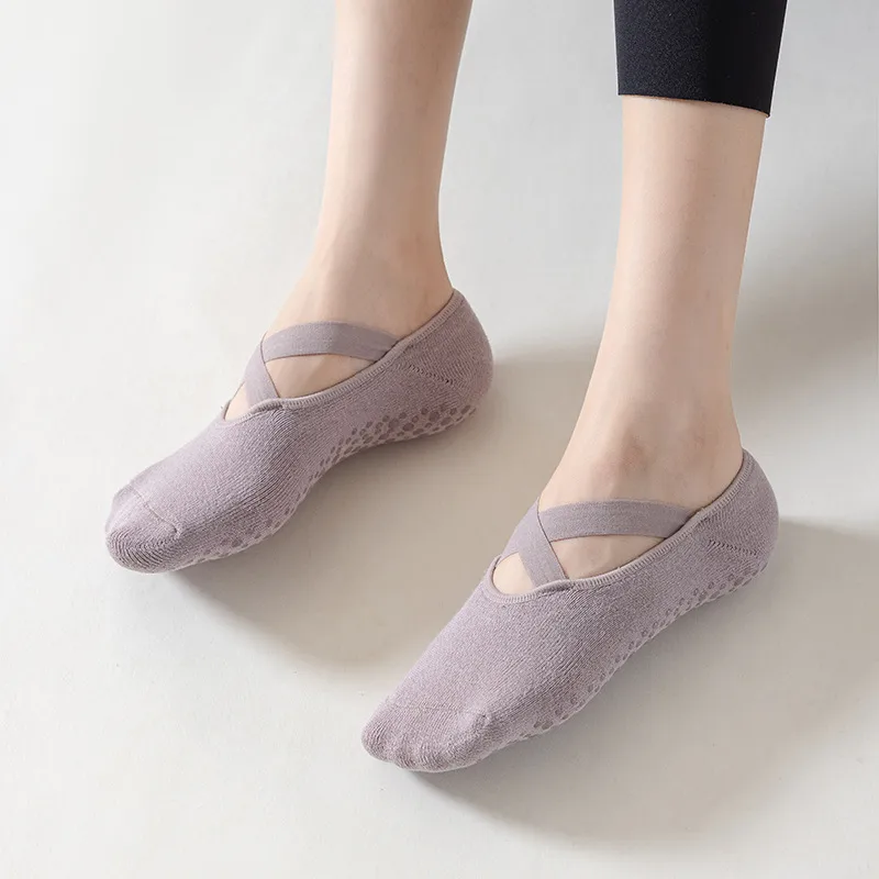 Non-slip Yoga Socks Pilates Socks Women's Floor Professional Sports Strap Spring And Summer Cotton  Foreign Trade Sports Socks display picture 2
